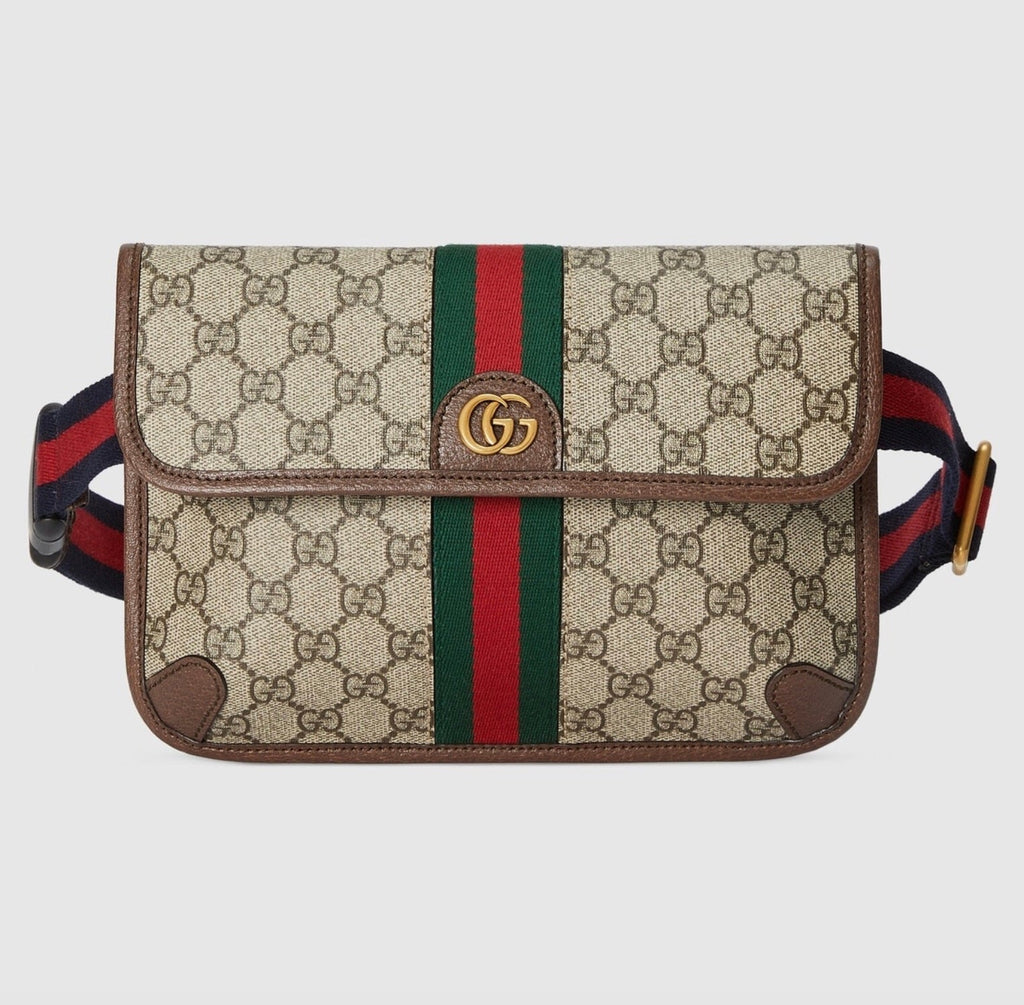 GUCCI GG SUPREME OPHIDIA BELT BAG