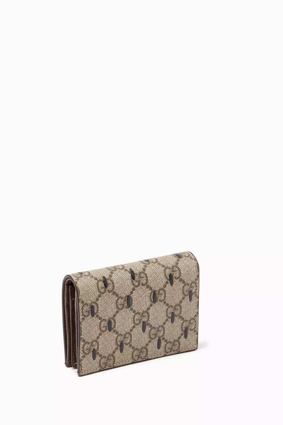 GUCCI BIFOLD GG CANVAS STRAWBERRY WALLET