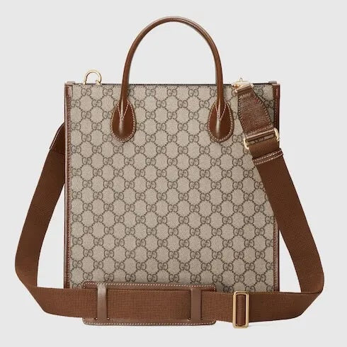 GUCCI GG SUPREME VERTICAL MEDIUM TOTE BAG