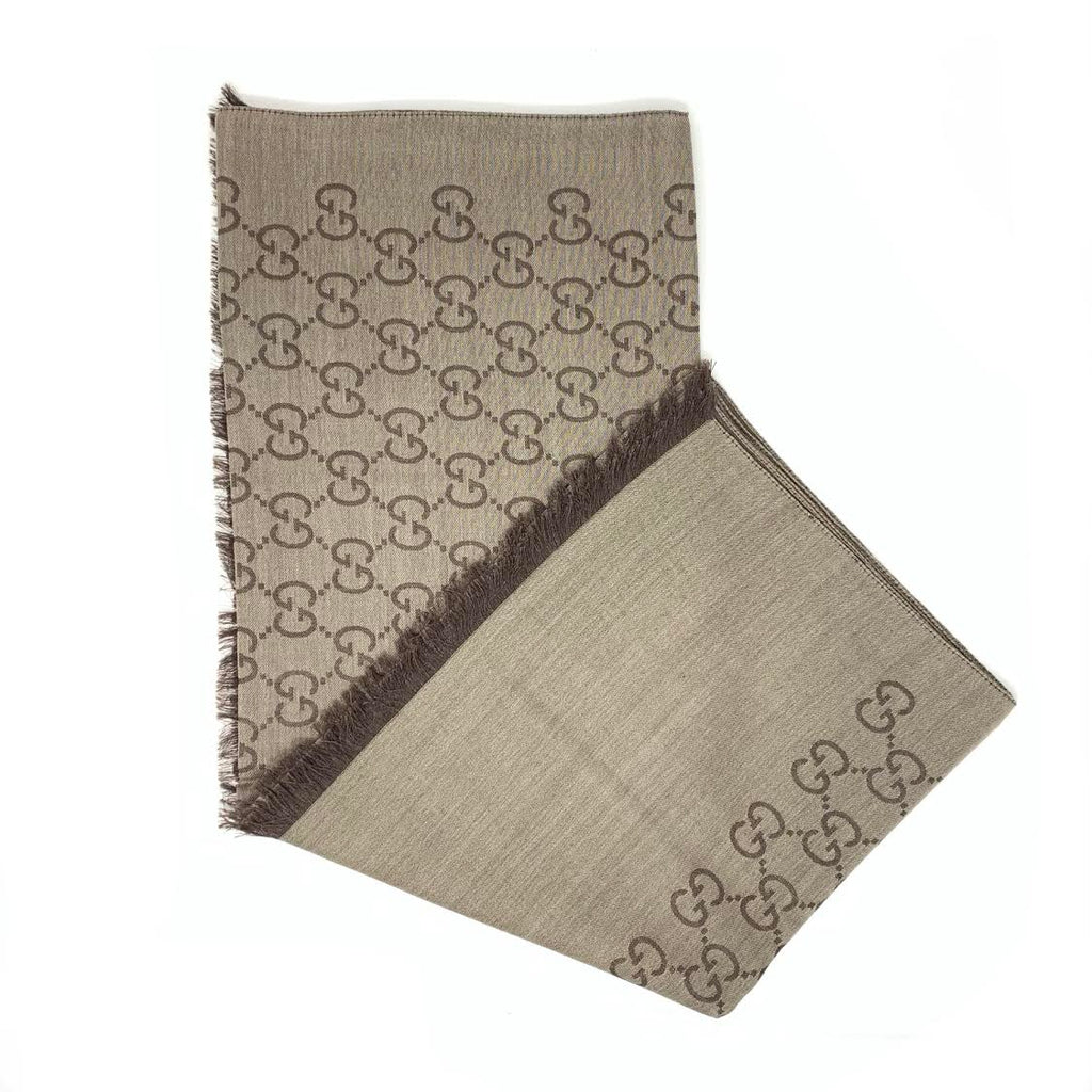 GUCCI GG JACQUARD WOOL SCARF