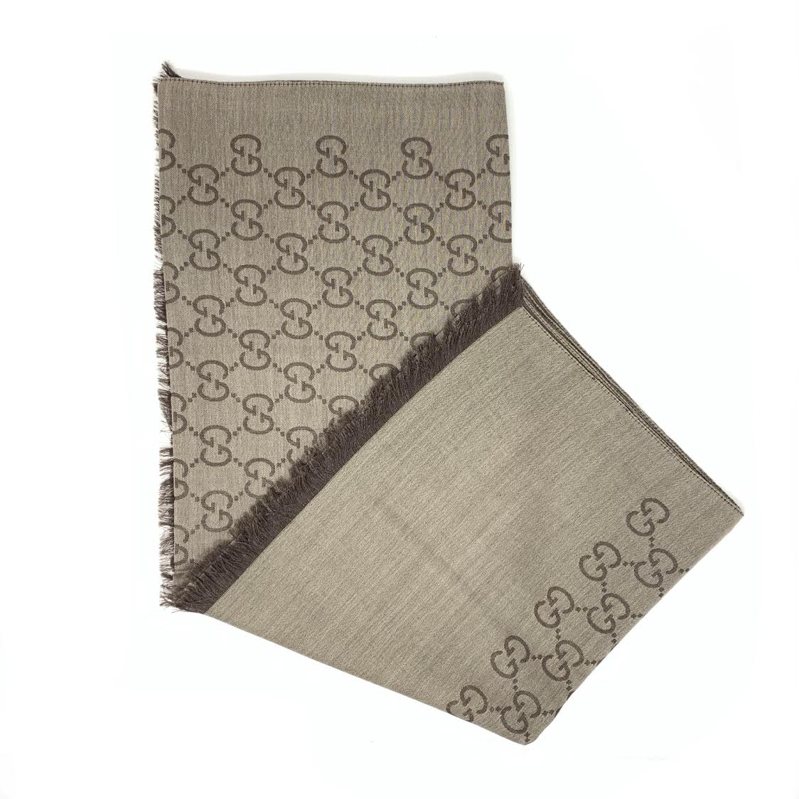 GUCCI GG JACQUARD WOOL SCARF