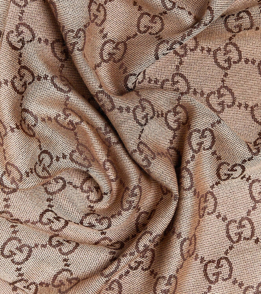 GUCCI GG JACQUARD WOOL SCARF