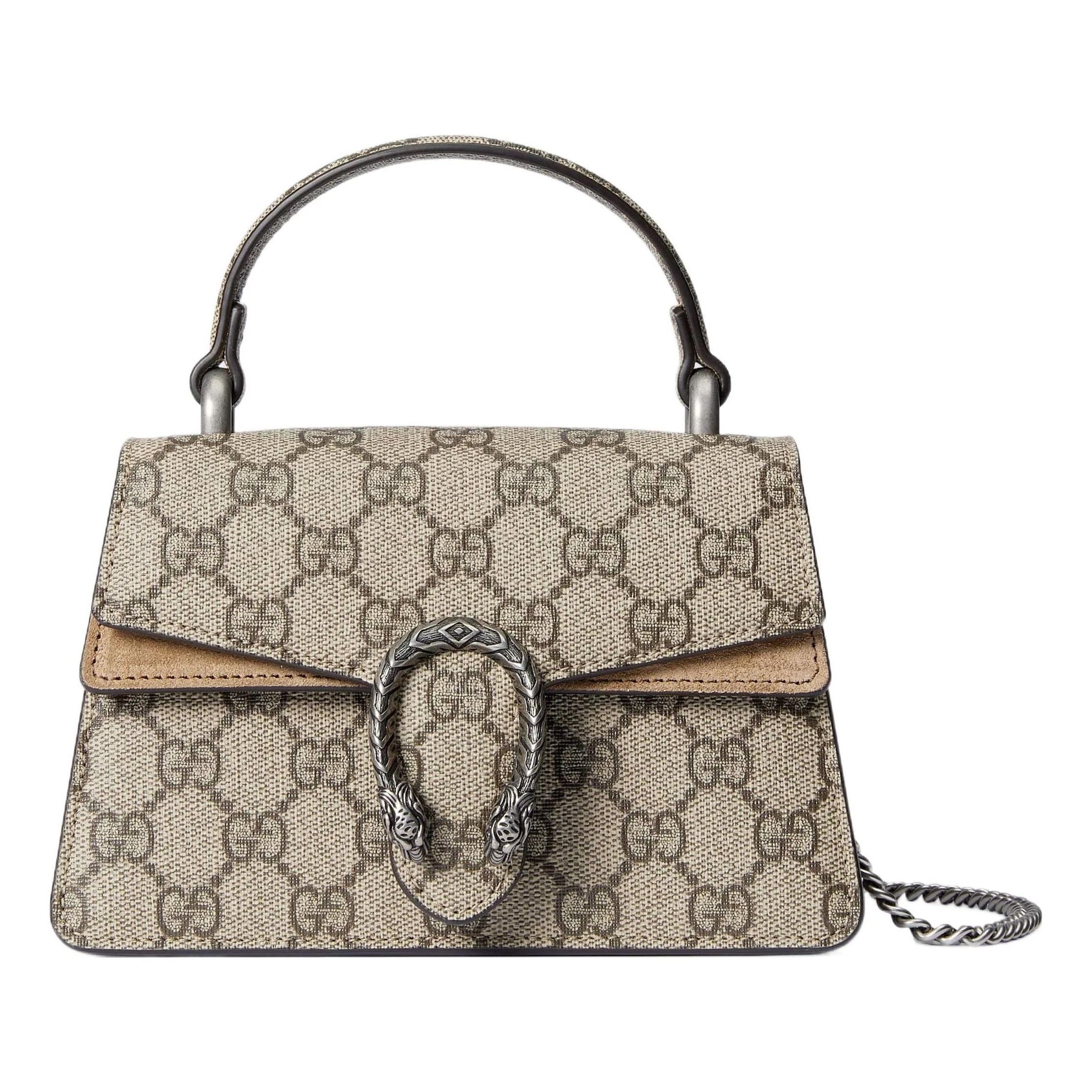 GUCCI GG SUPREME MONOGRAM MINI DIONYSUS TOP HANDLE BAG