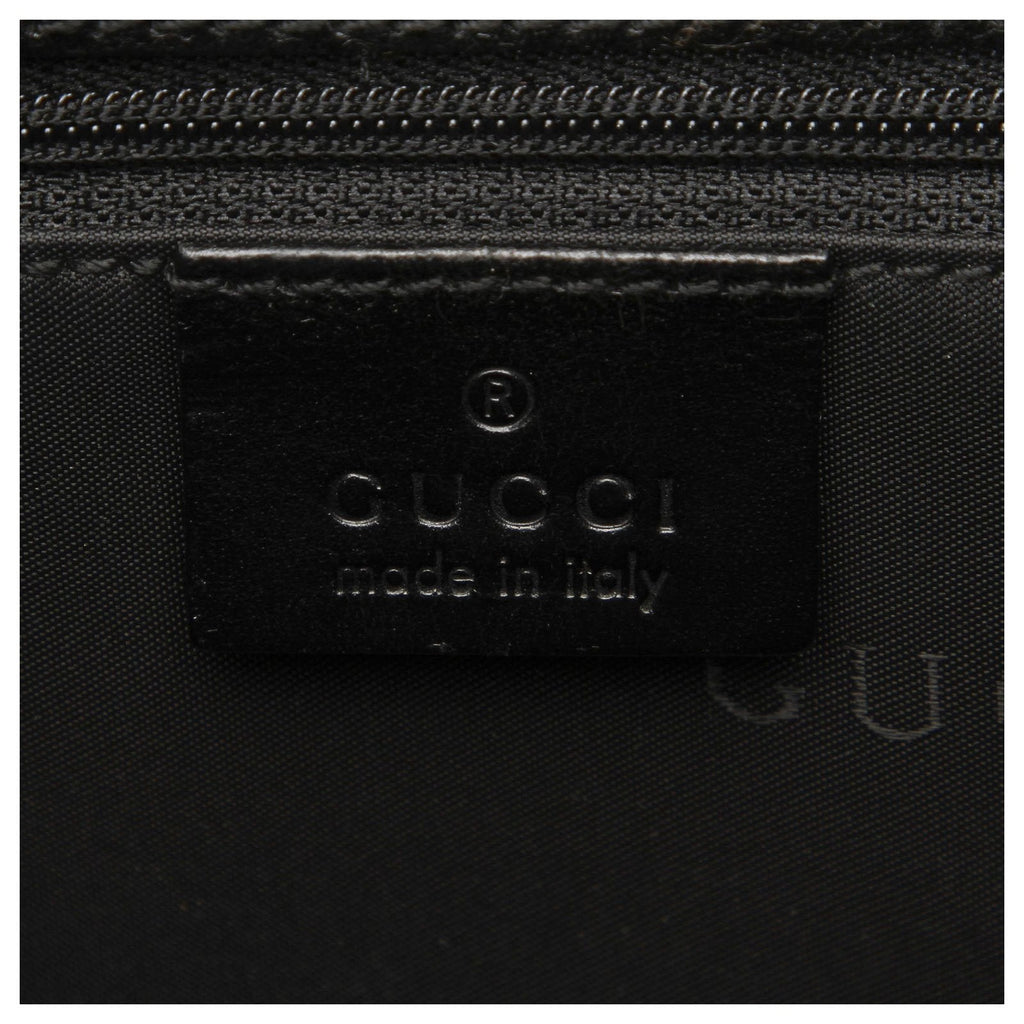 GUCCI GG CANVAS & LEATHER JACKIE TOTE BAG