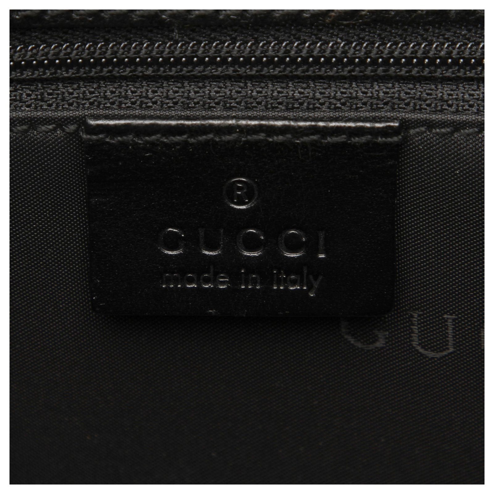 GUCCI GG CANVAS & LEATHER JACKIE TOTE BAG