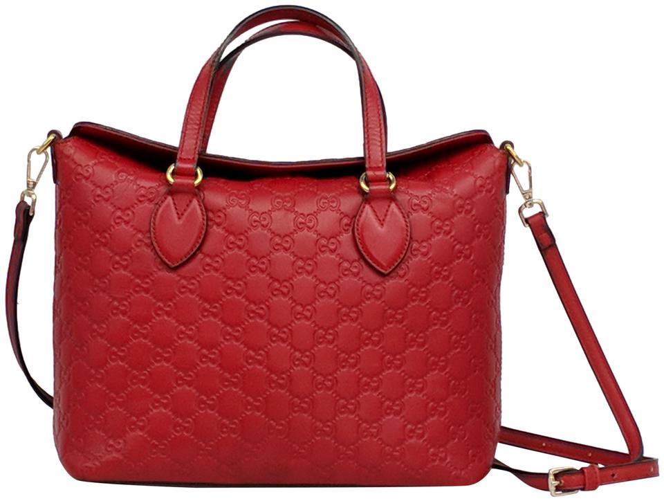 GUCCI GUCCISSIMA LINEA A FOLDOVER TOTE BAG