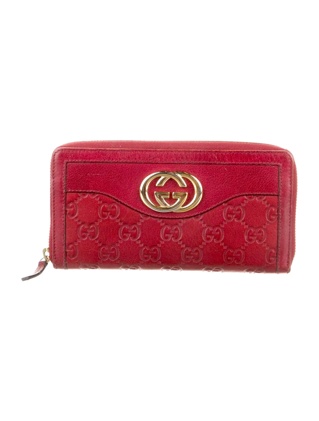 GUCCI GUCCISSIMA SUKEY ZIP-AROUND CONTINENTAL LEATHER WALLET