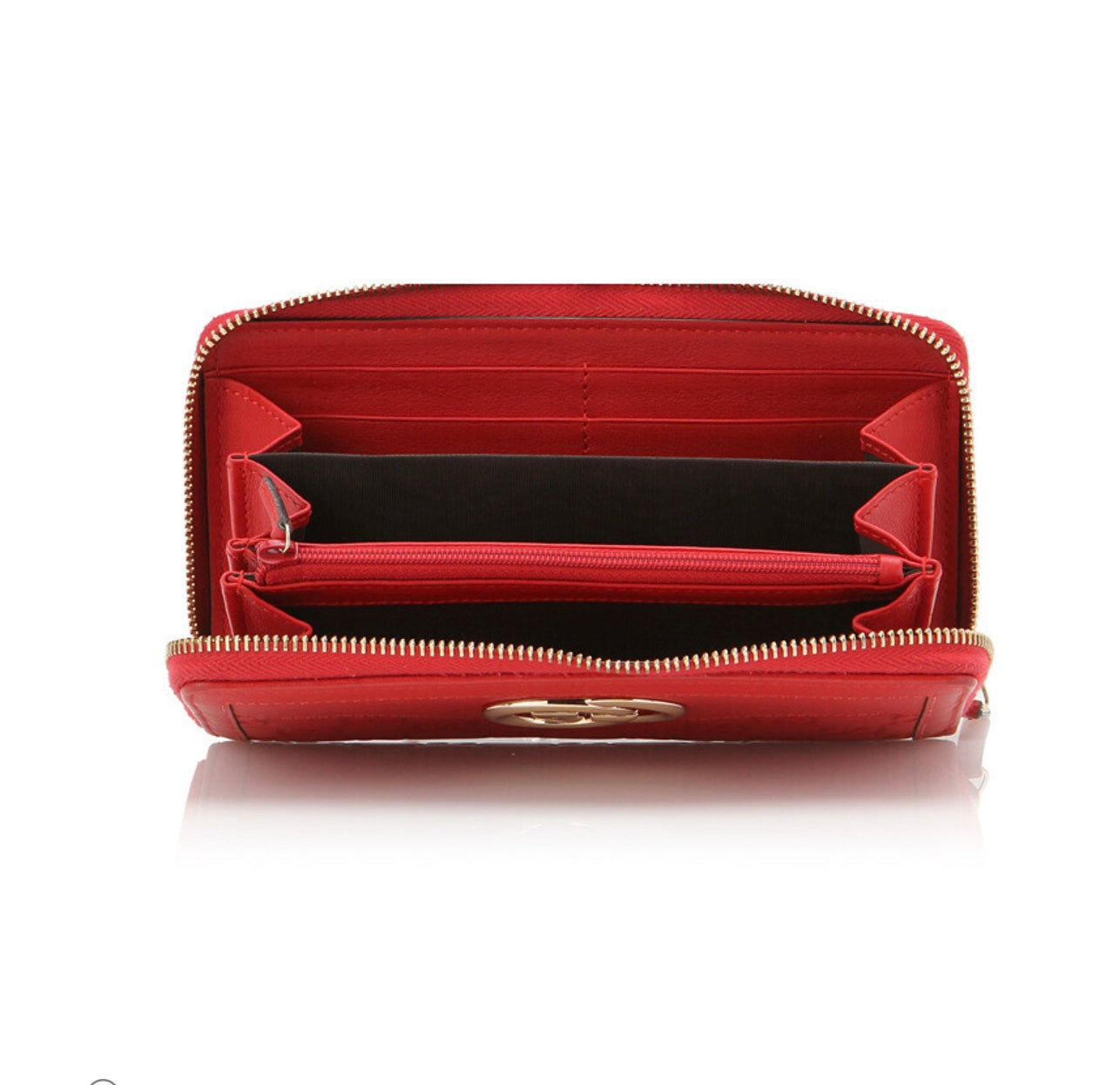 GUCCI GUCCISSIMA SUKEY ZIP-AROUND CONTINENTAL LEATHER WALLET