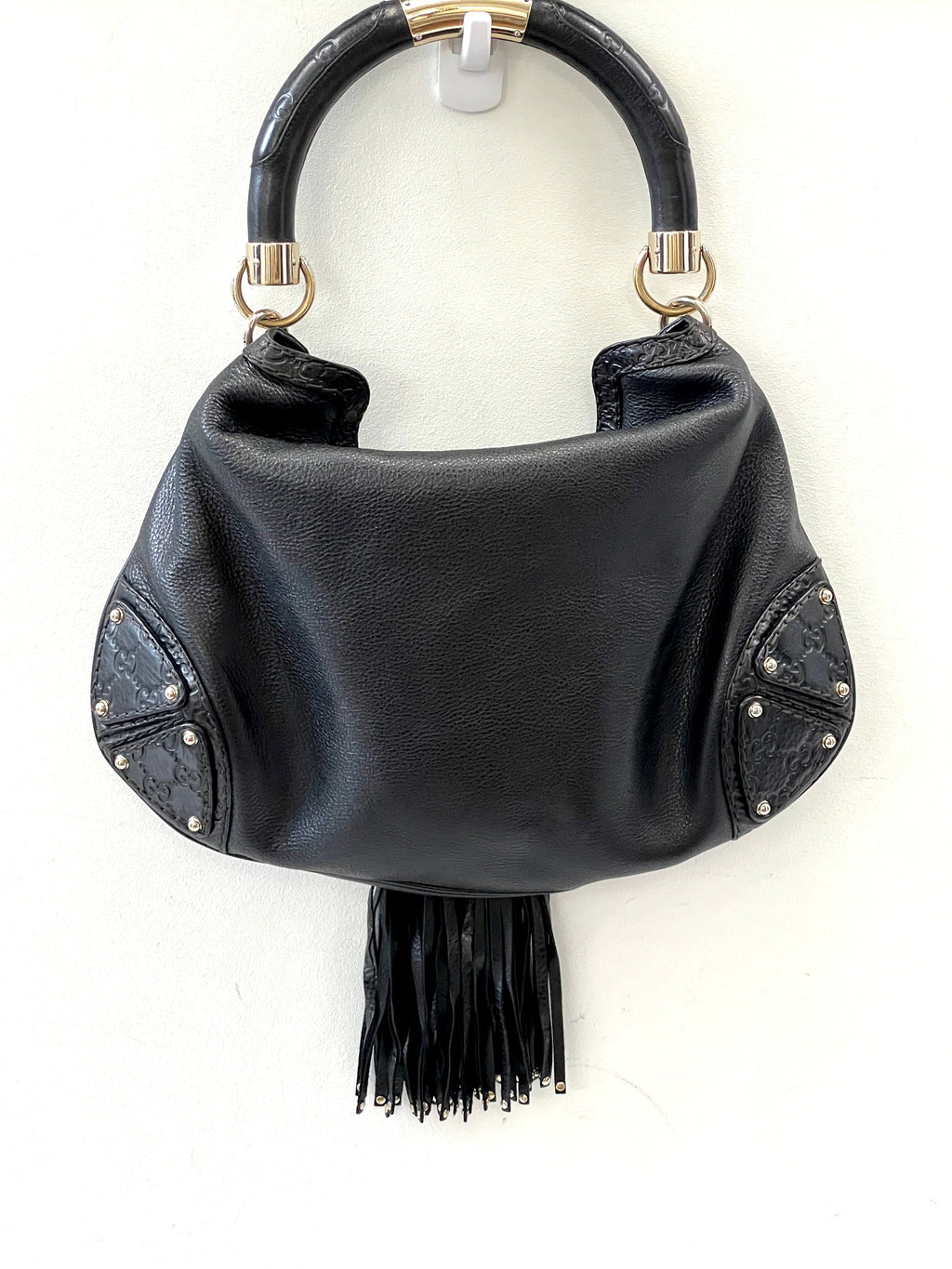 GUCCI INDY MEDIUM LEATHER HOBO BAG