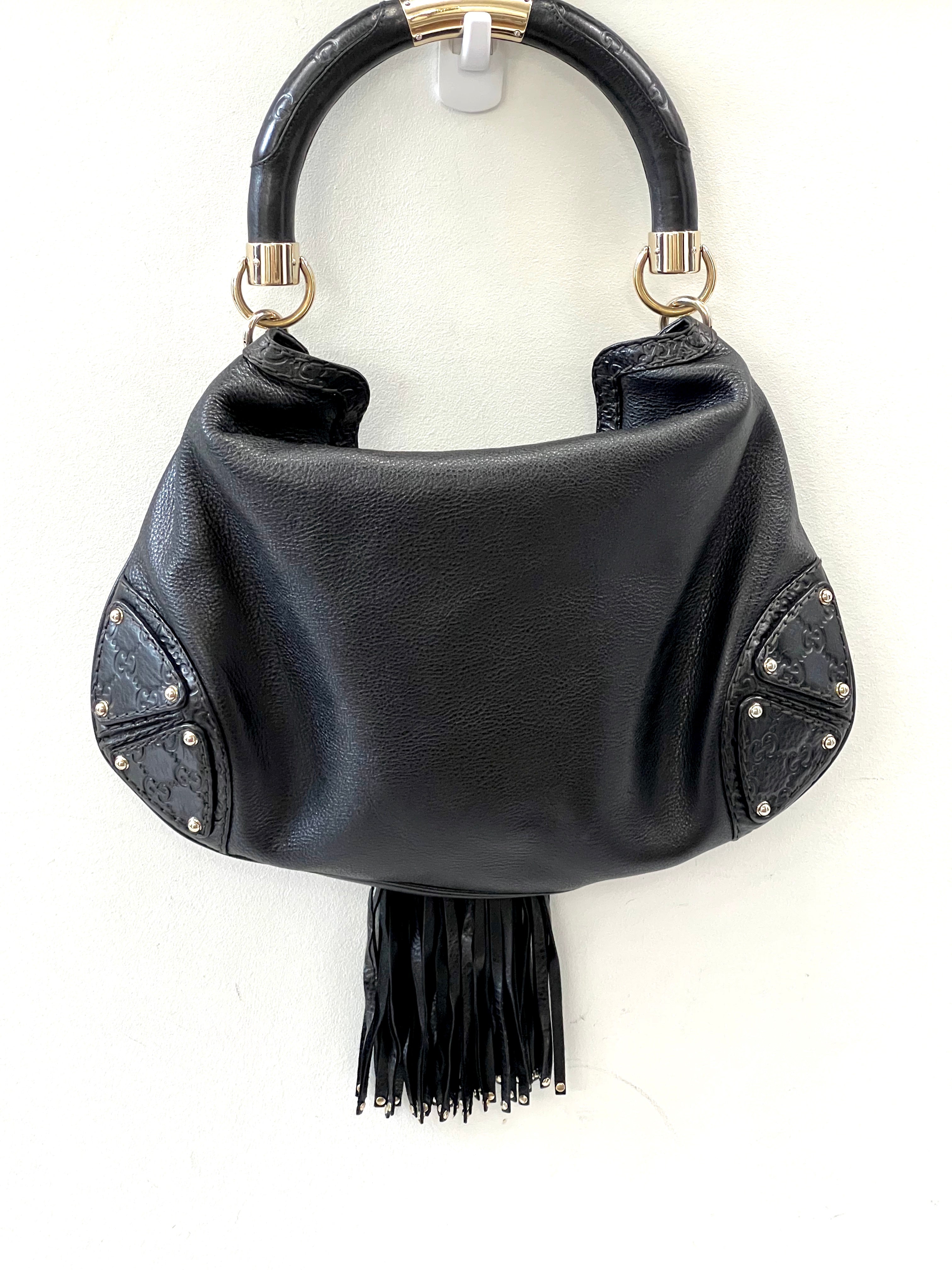 GUCCI INDY MEDIUM LEATHER HOBO BAG