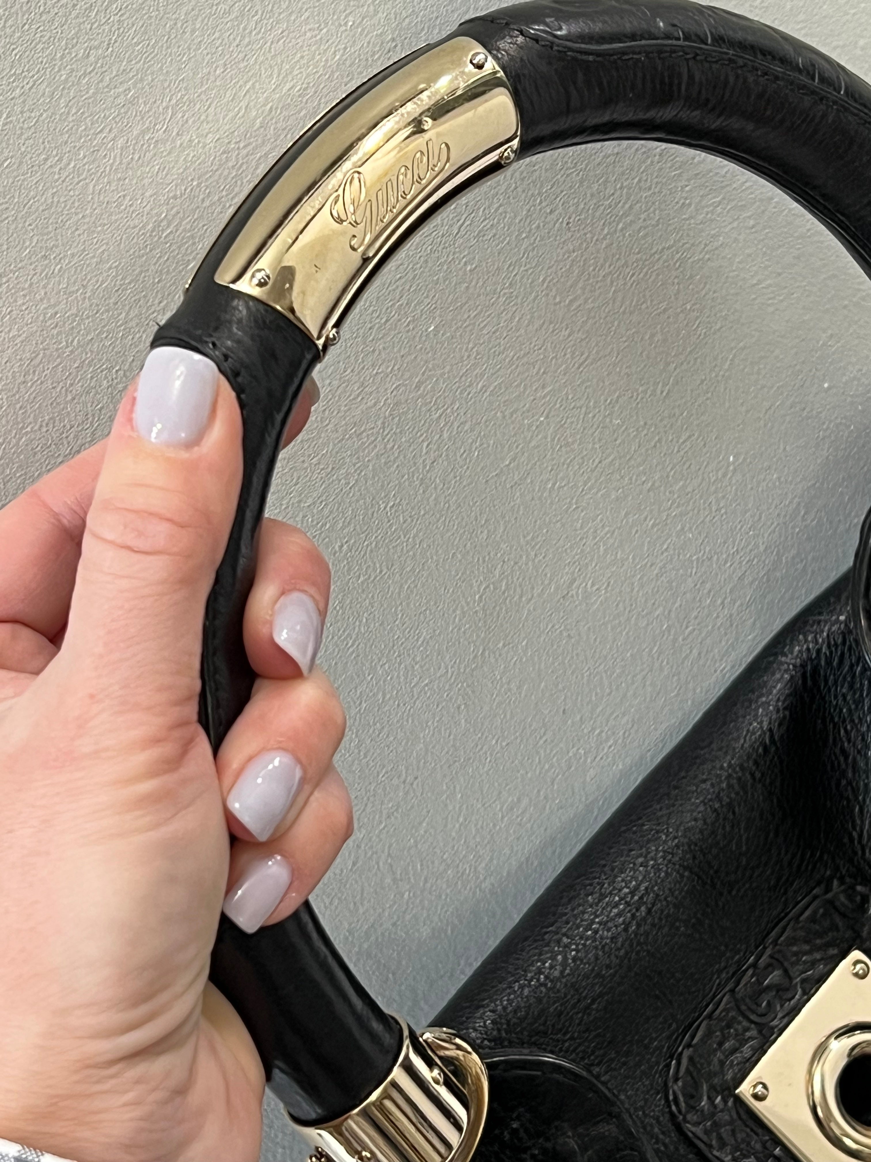 GUCCI INDY MEDIUM LEATHER HOBO BAG