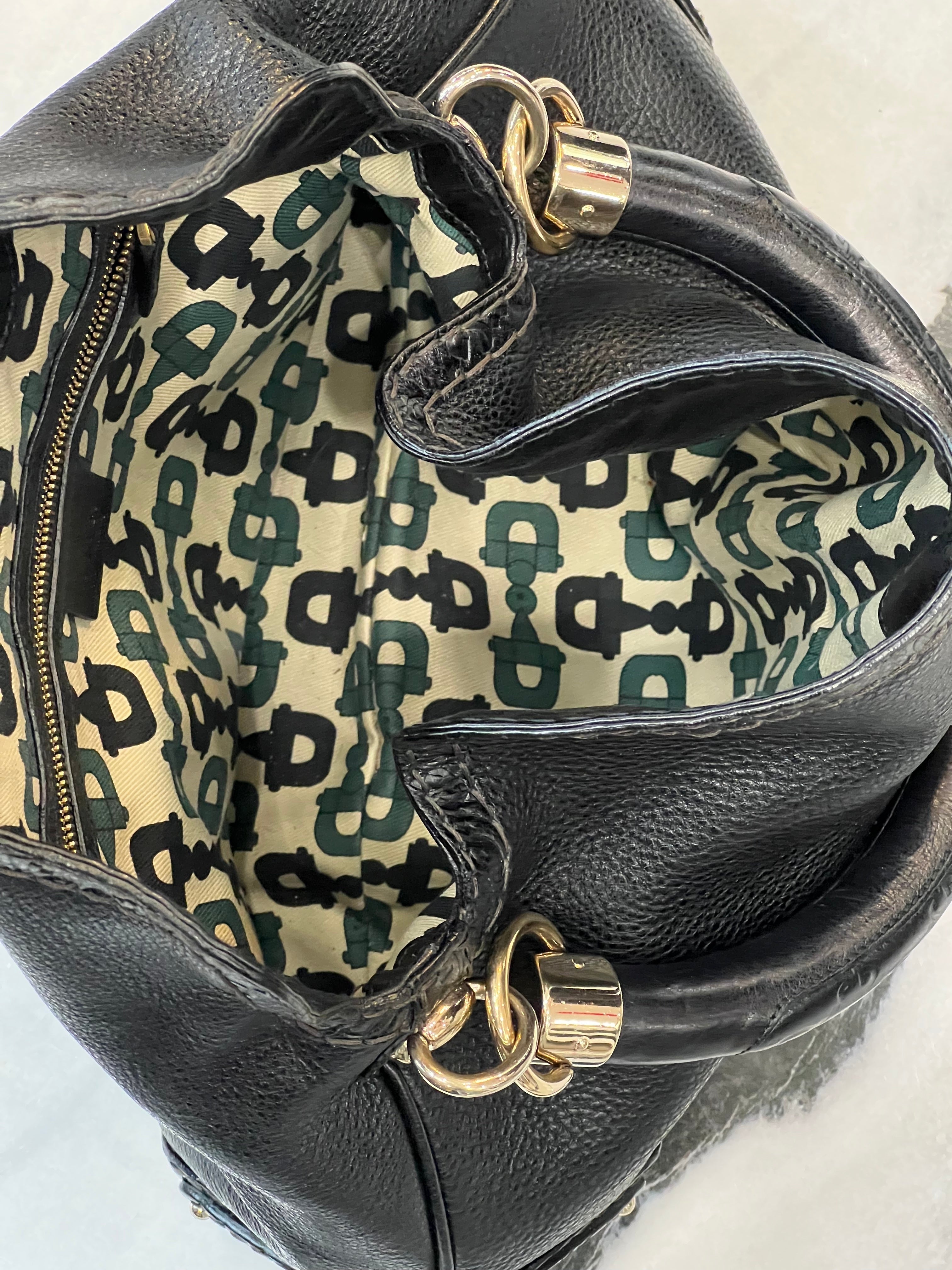 GUCCI INDY MEDIUM LEATHER HOBO BAG