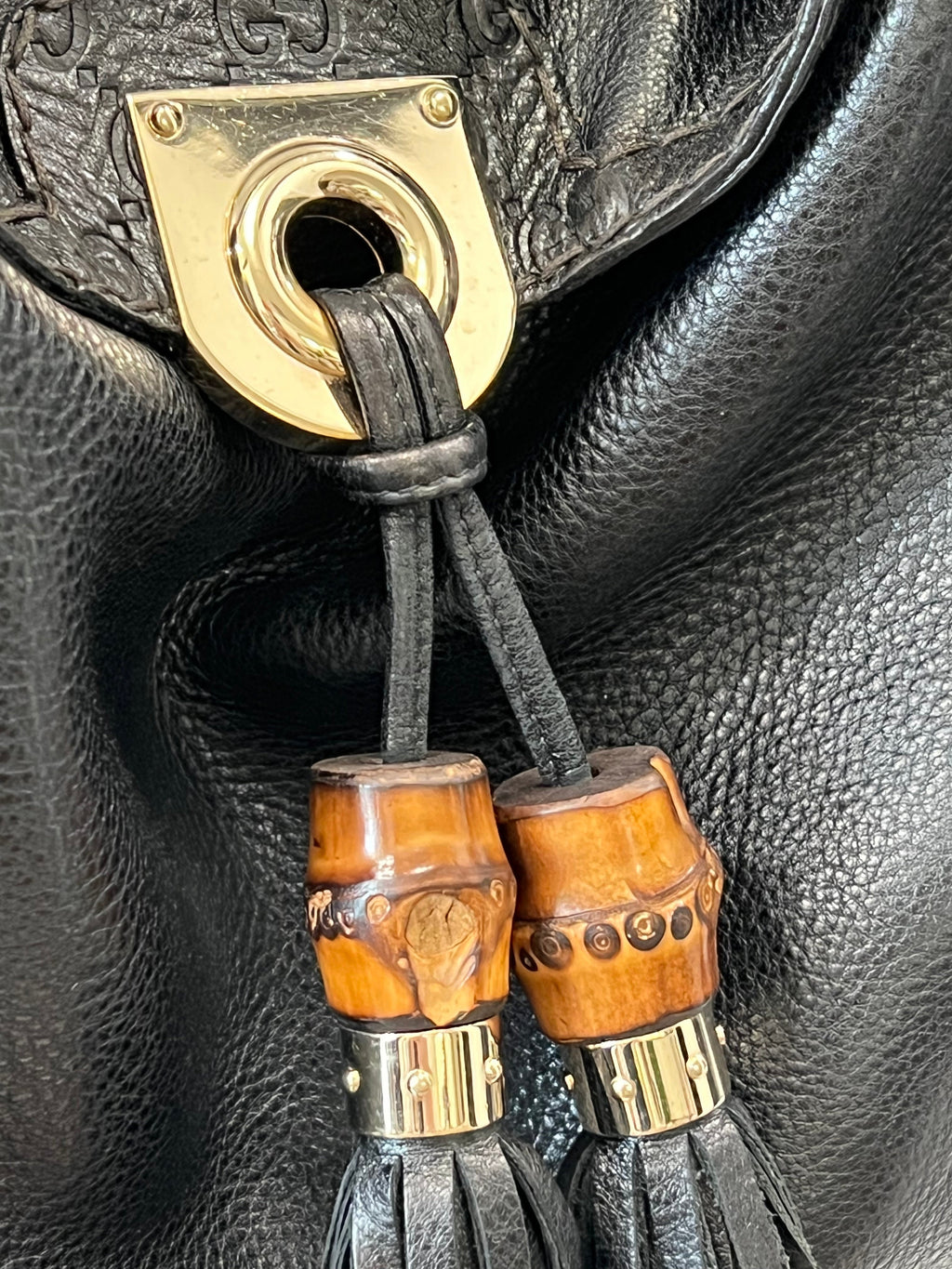 GUCCI INDY MEDIUM LEATHER HOBO BAG