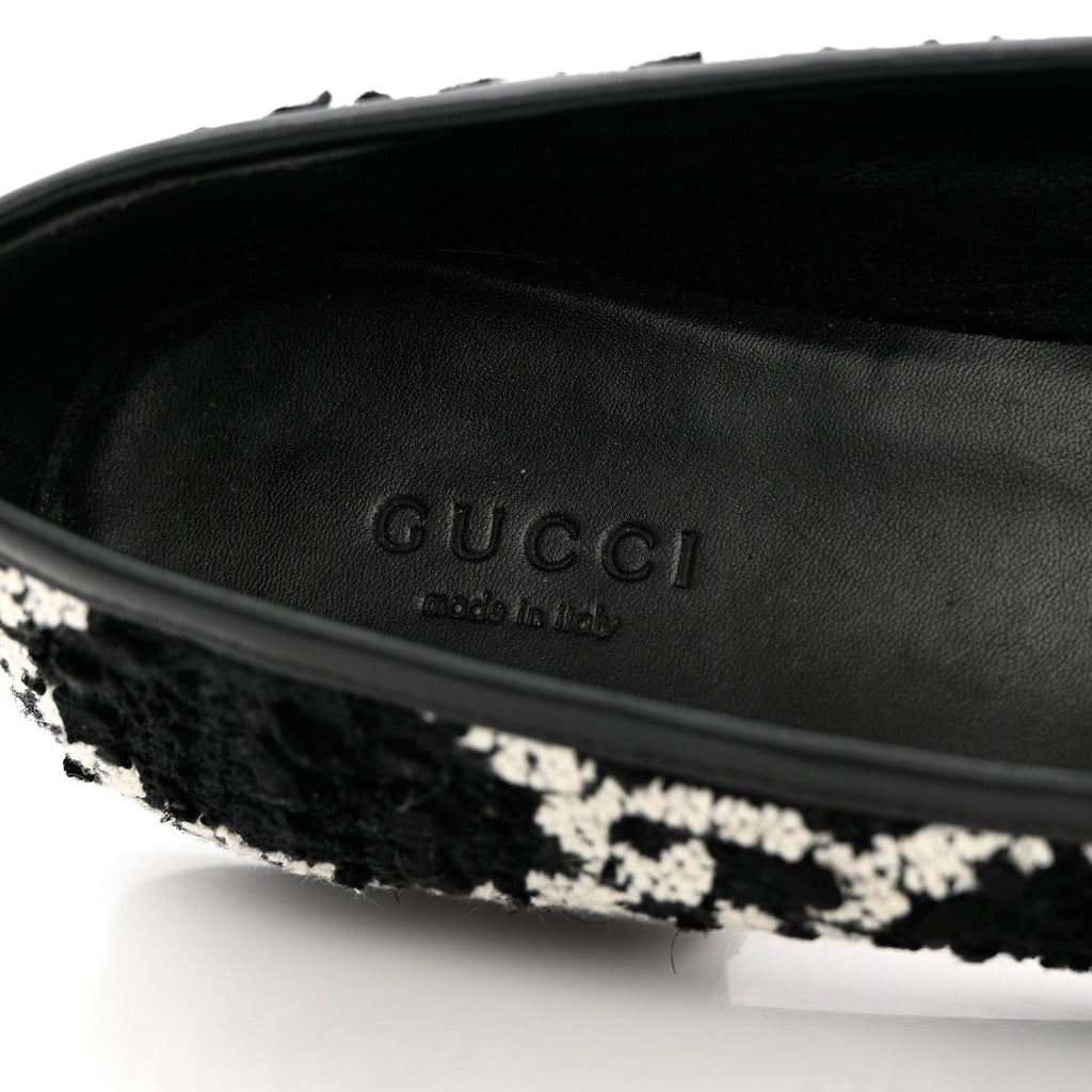 GUCCI GG JORDAN TWEED LOAFERS