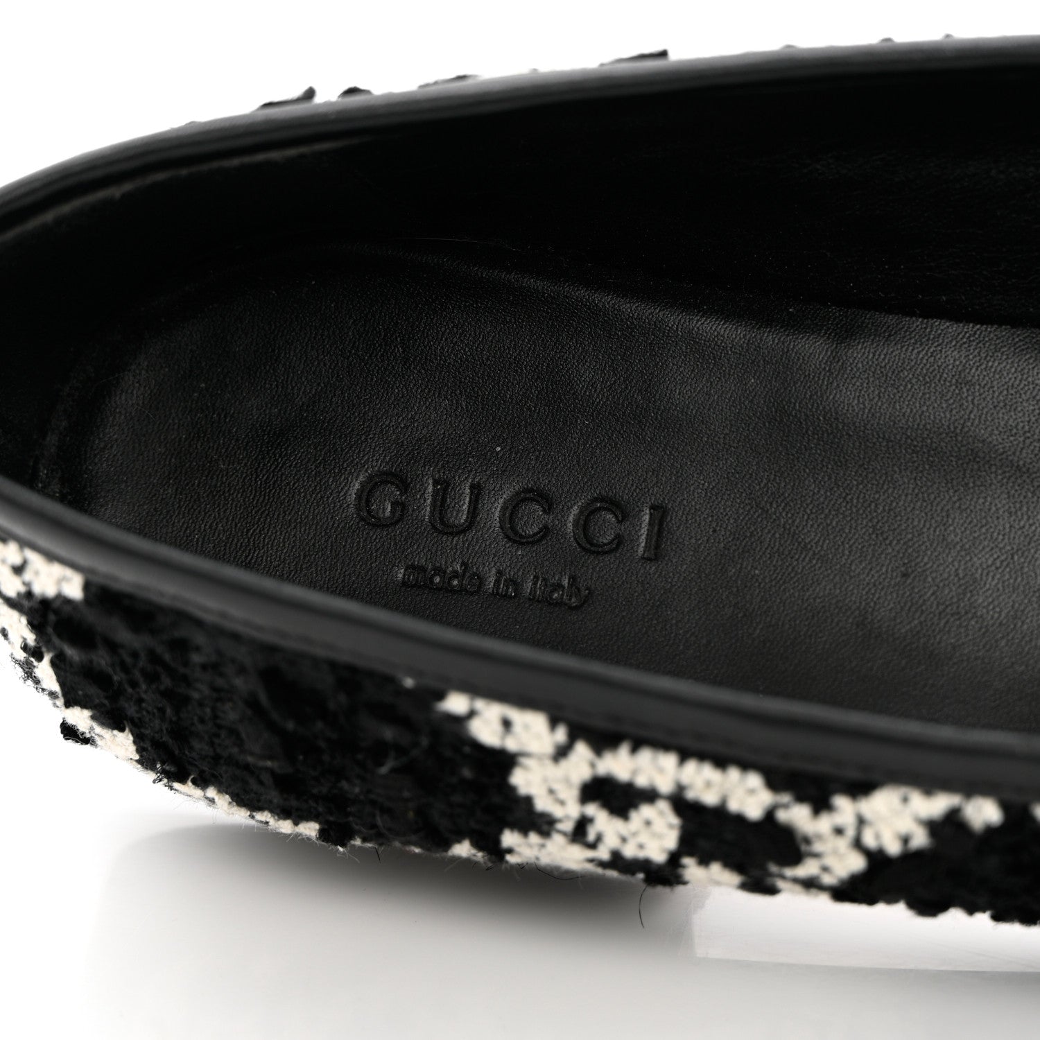 GUCCI GG JORDAN TWEED LOAFERS