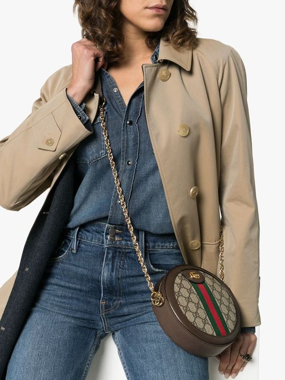 GUCCI MINI OPHIDIA GG SUPREME ROUND BAG