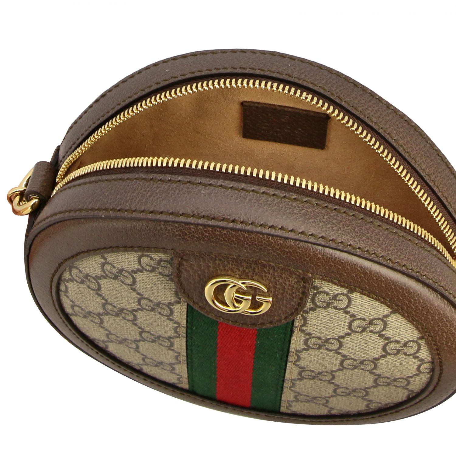 GUCCI MINI OPHIDIA GG SUPREME ROUND BAG