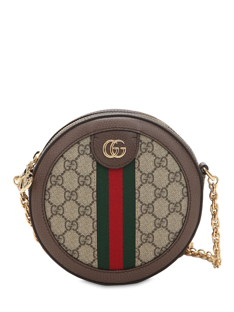 GUCCI MINI OPHIDIA GG SUPREME ROUND BAG