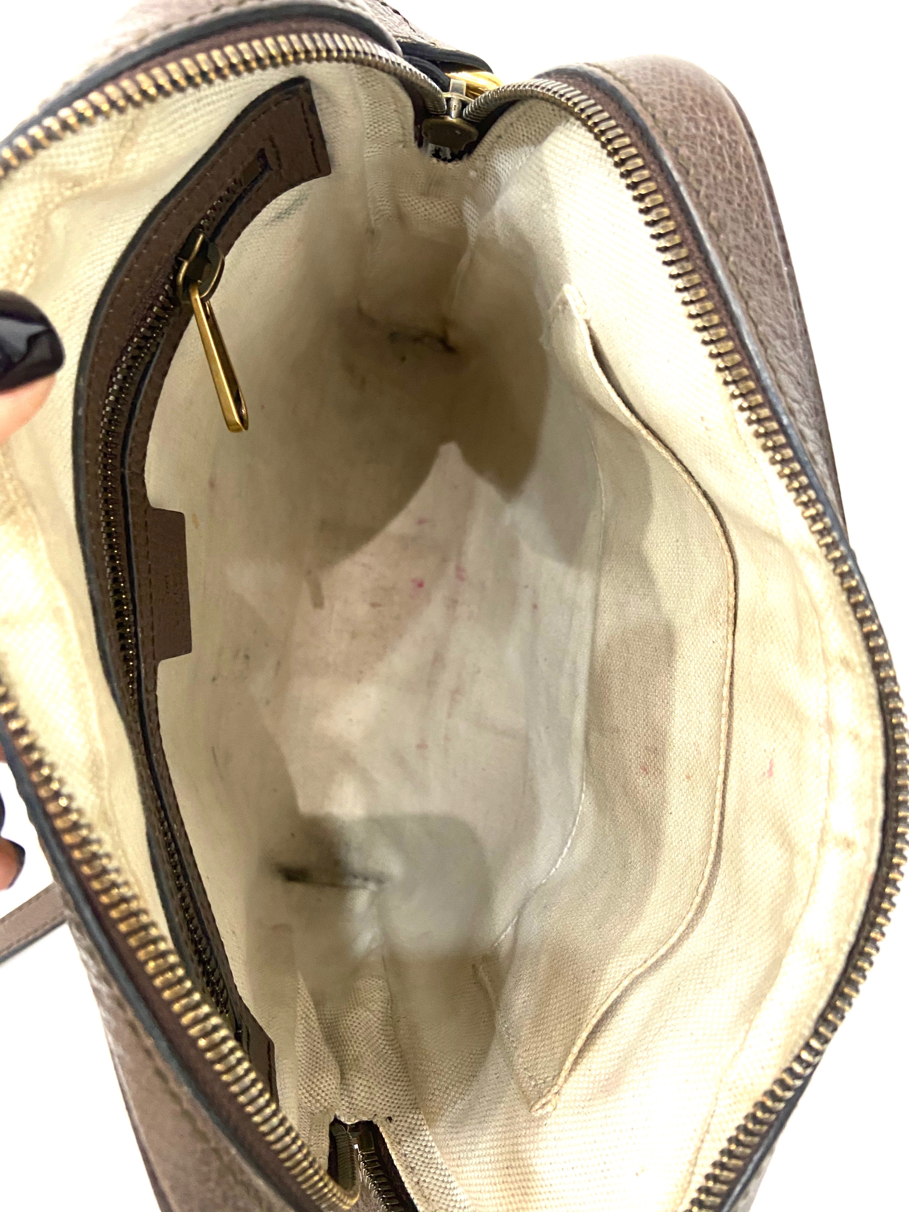 GUCCI GG SUPREME MONOGRAM WEB OPHIDIA MESSENGER BAG