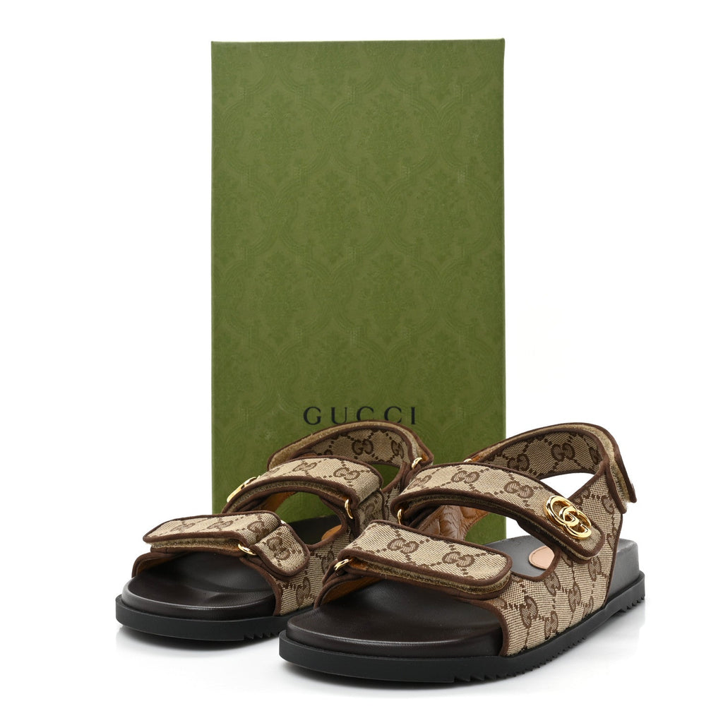 GUCCI GG SUPREME MORITZ SANDALS