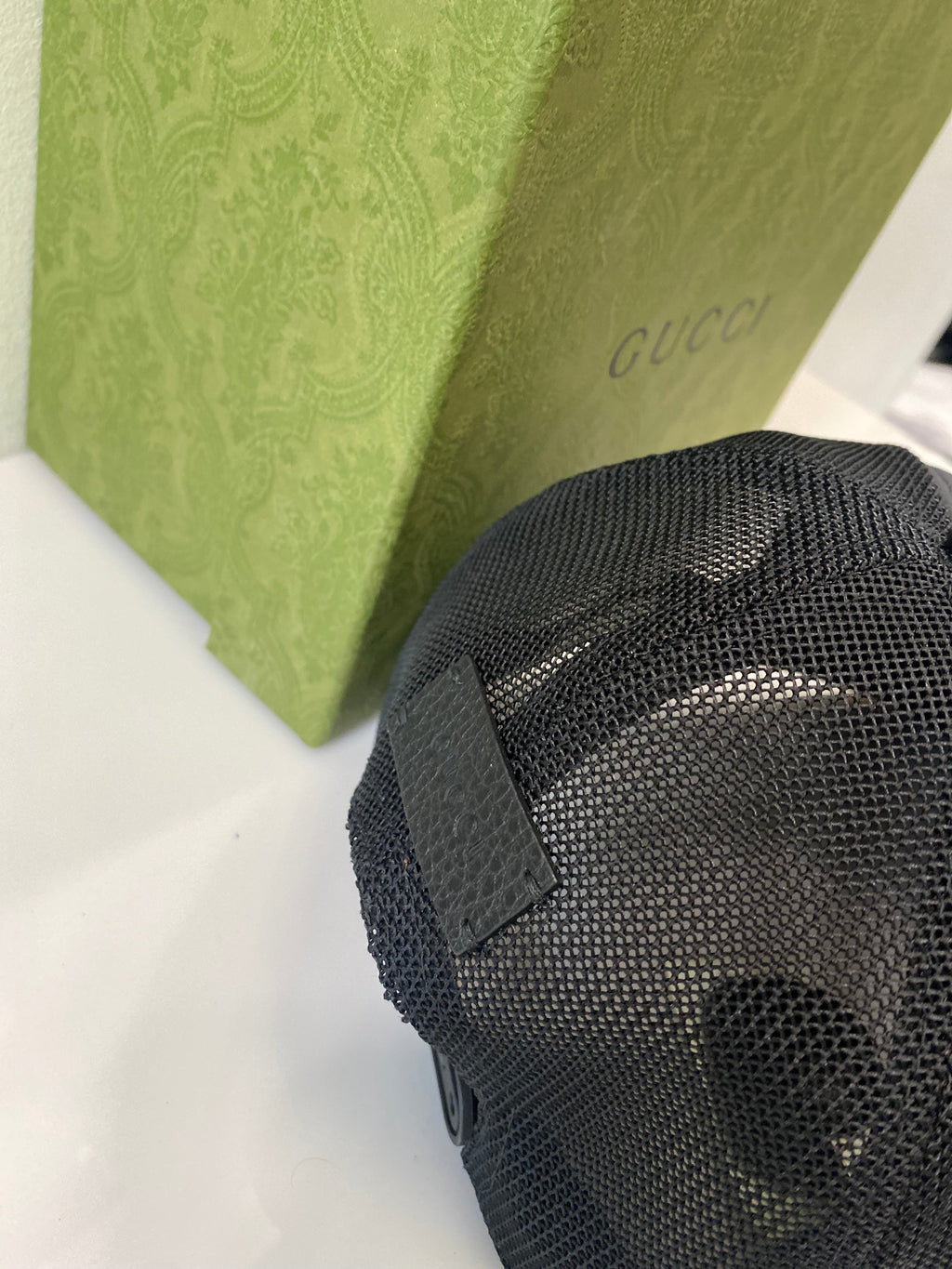 GUCCI GG MONOGRAM NYLON MESH BASEBALL CAP