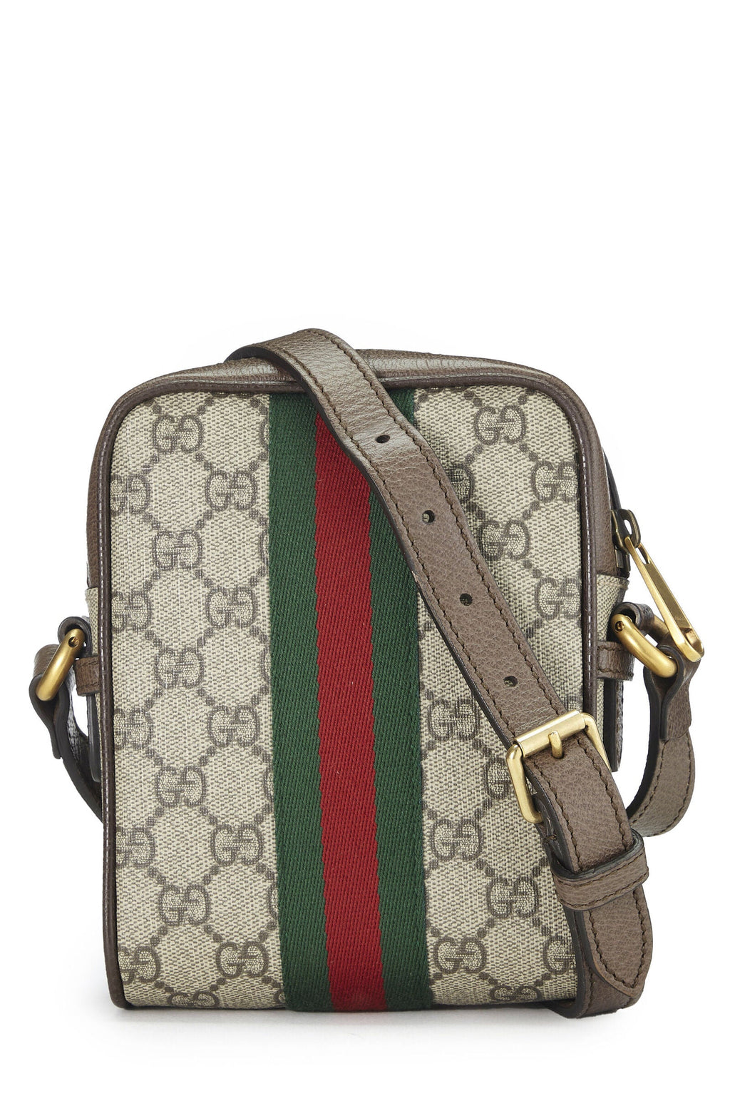 GUCCI GG SUPREME CANVAS WEB OPHIDIA MINI CROSSBODY BAG