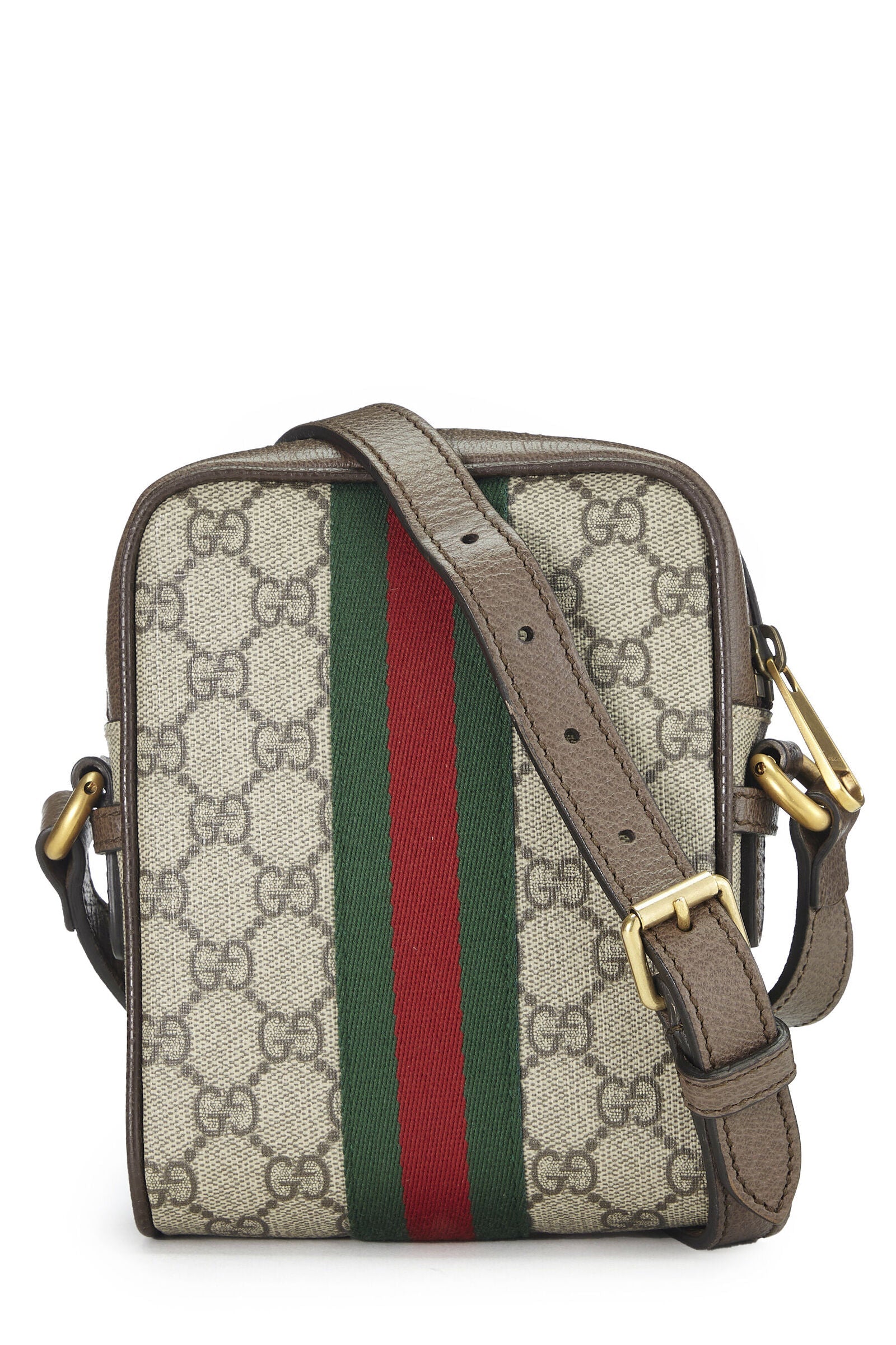 GUCCI GG SUPREME CANVAS WEB OPHIDIA MINI CROSSBODY BAG