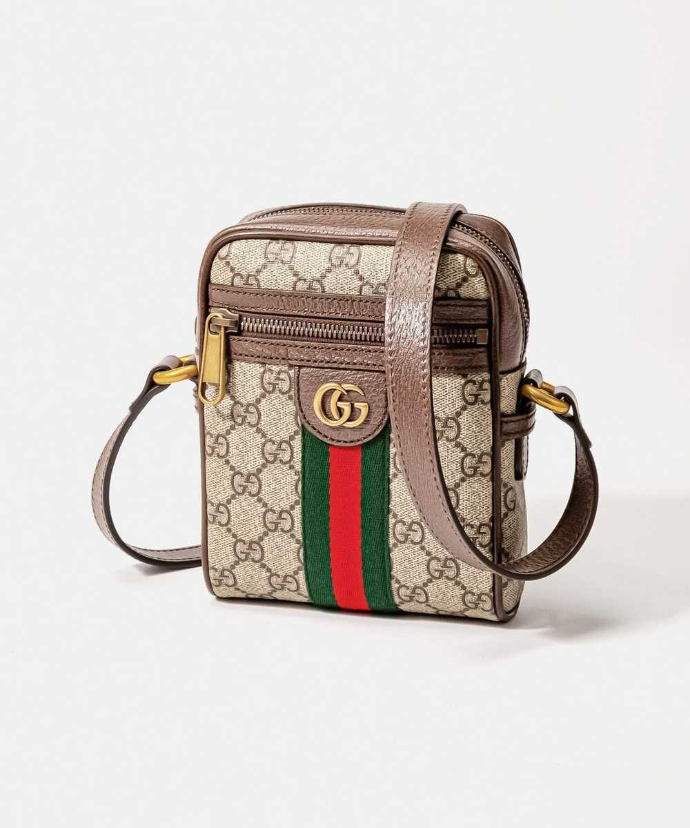 GUCCI GG SUPREME CANVAS WEB OPHIDIA MINI CROSSBODY BAG
