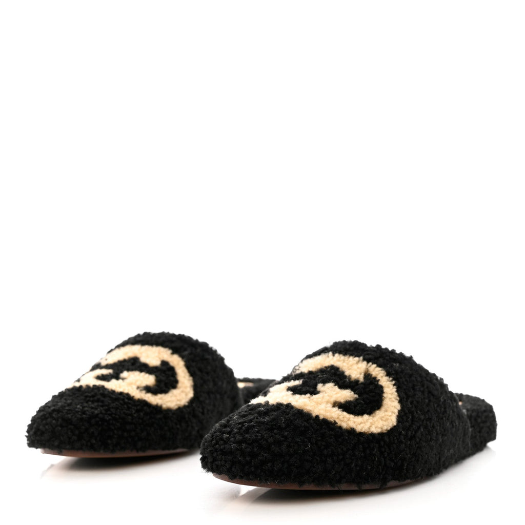 GUCCI GG SHEARLING EILEEN SLIPPERS