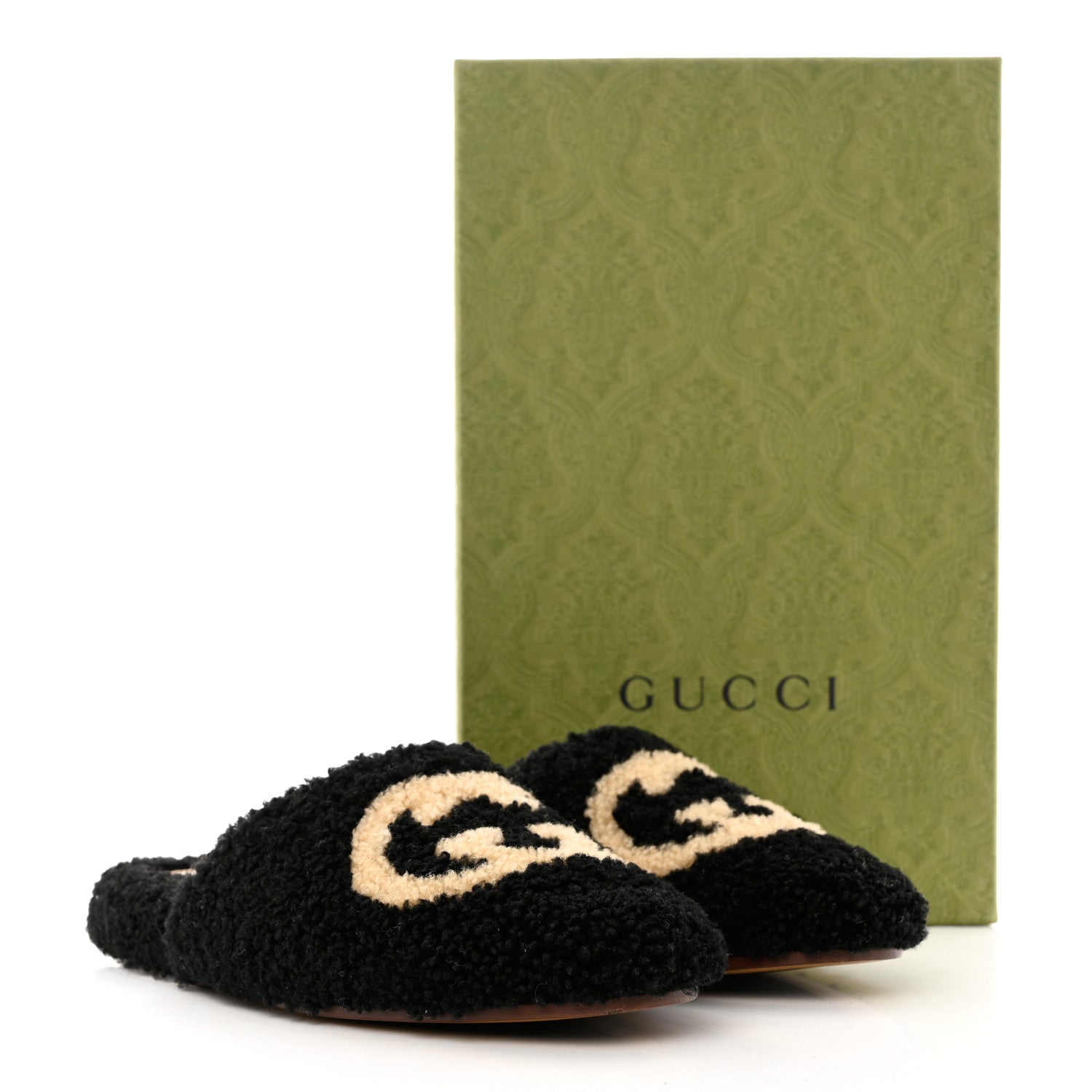 GUCCI GG SHEARLING EILEEN SLIPPERS