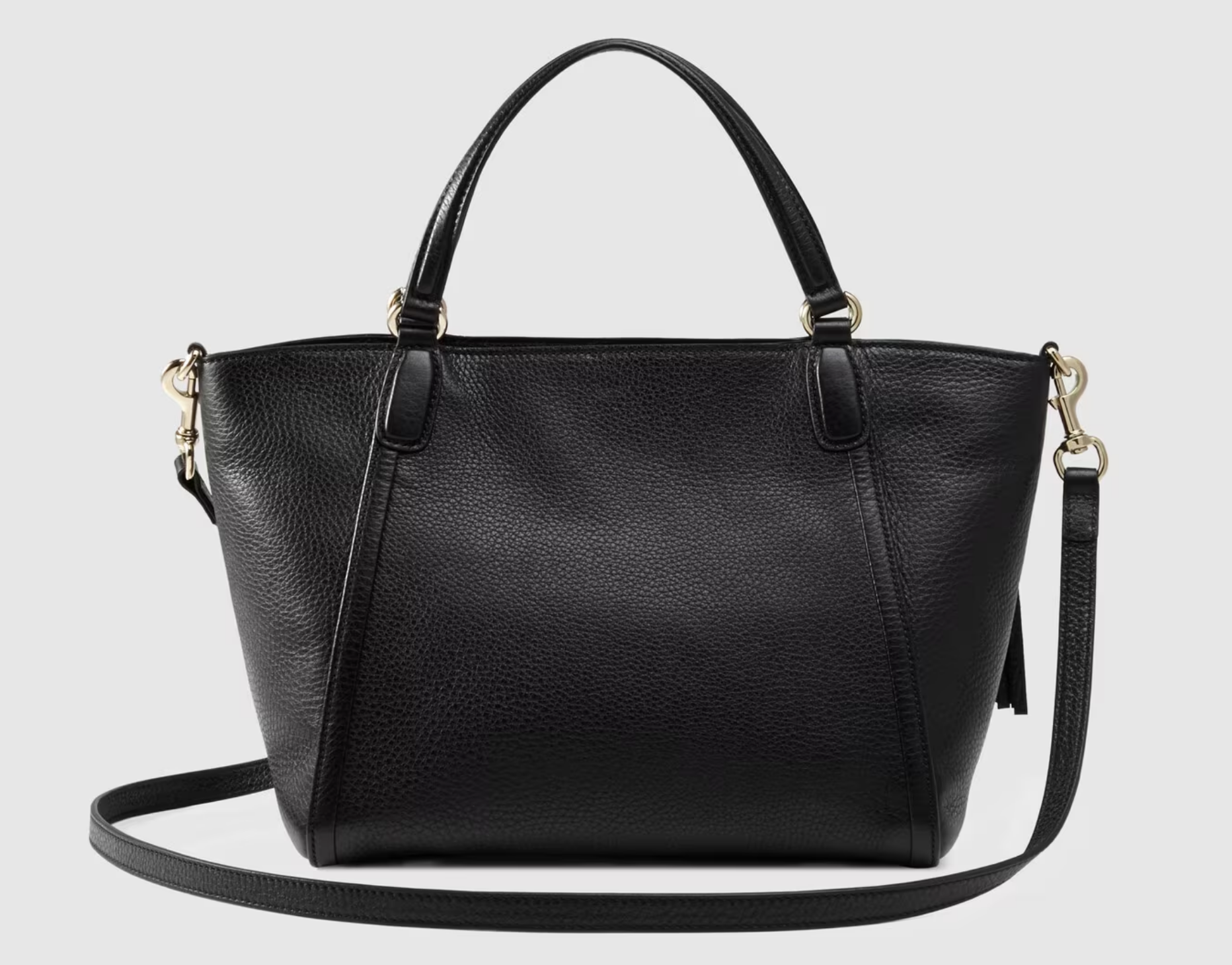 GUCCI PEBBLED LEATHER TOP HANDLE SOHO BAG