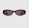 GUCCI GG1660S HAVANA OVAL TORTOISESHELL SUNGLASSES