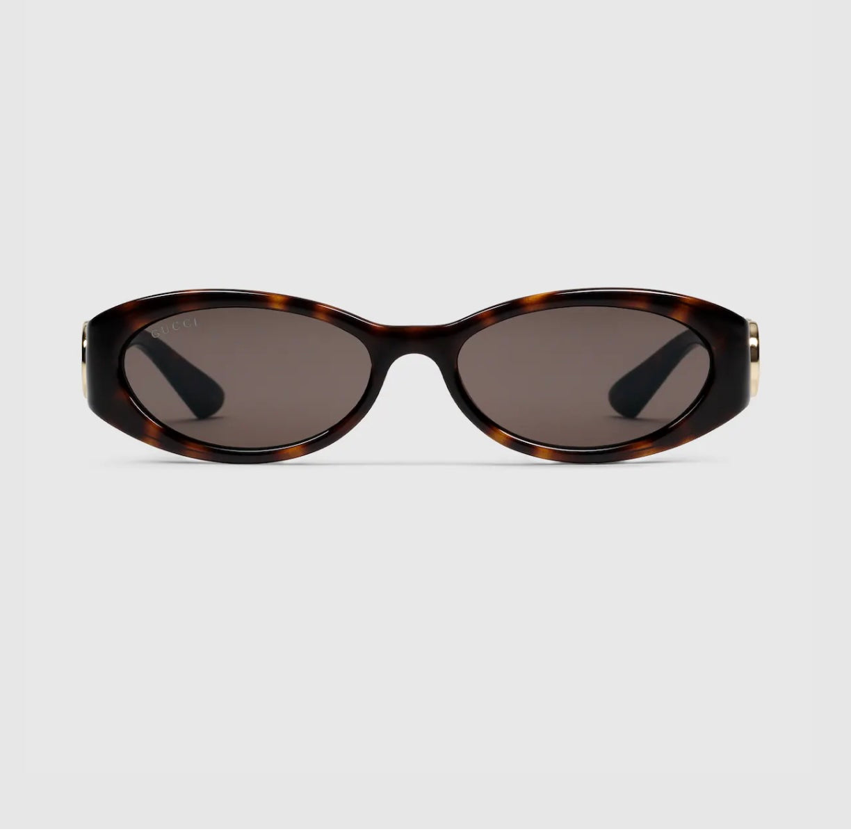 GUCCI GG1660S HAVANA OVAL TORTOISESHELL SUNGLASSES