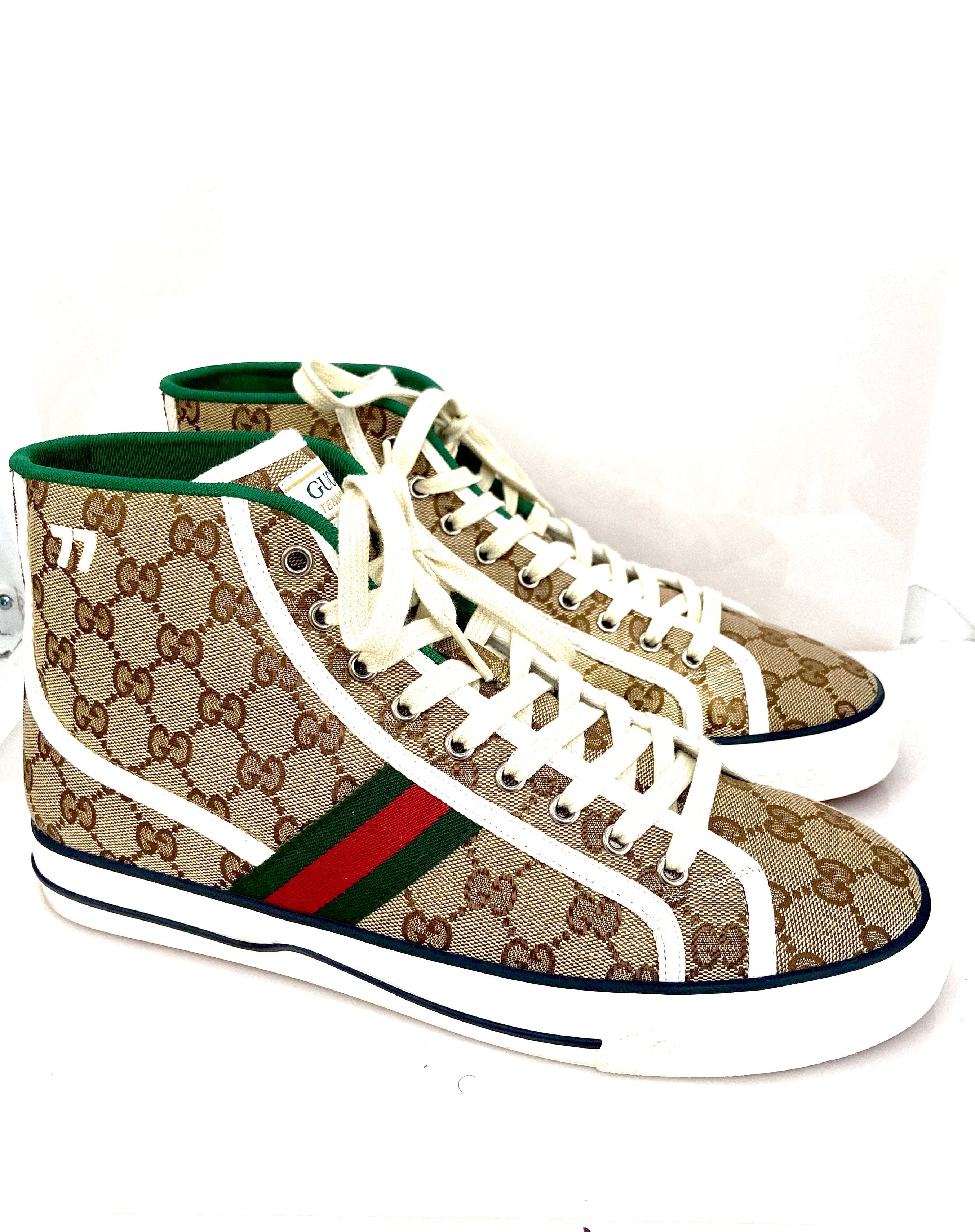 GUCCI GG TENNIS 1977 HIGH TOP SNEAKERS