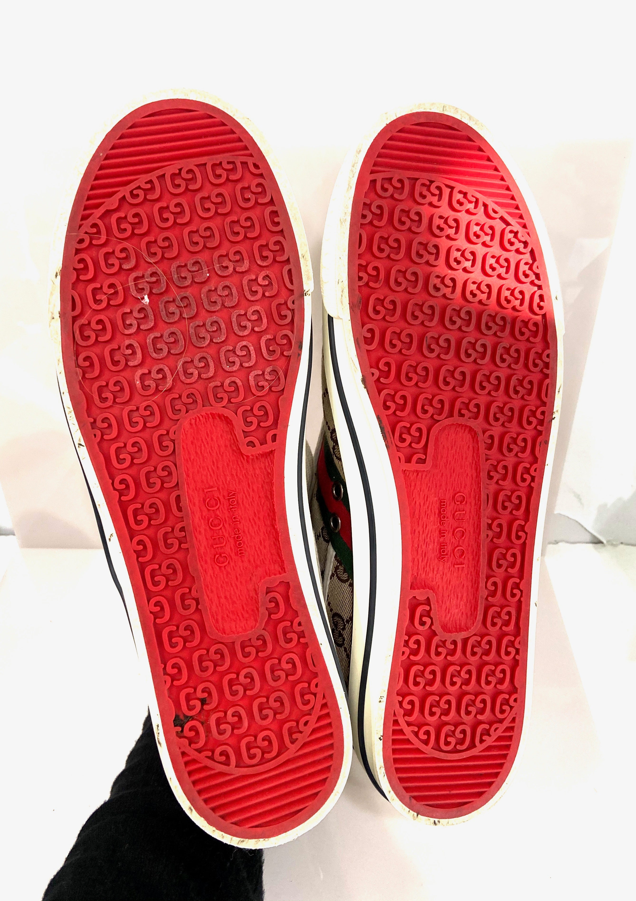 GUCCI GG TENNIS 1977 HIGH TOP SNEAKERS