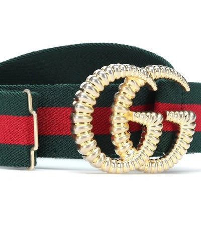 GUCCI TORCHON GG BUCKLE ELASTIC BELT