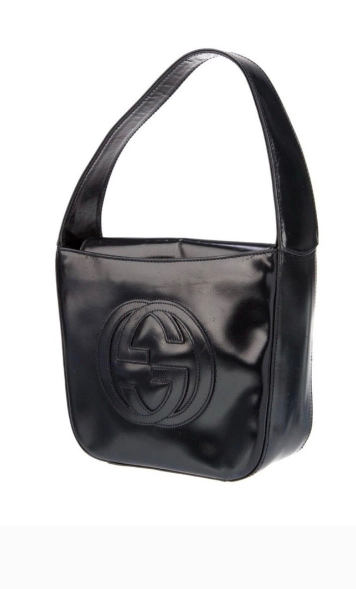 GUCCI VINTAGE INTERLOCKING G TOP-HANDLE BAG