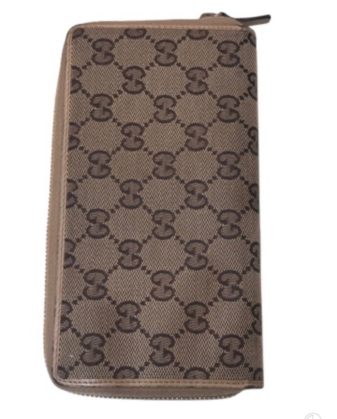 GUCCI GG SUPREME VINTAGE MONOGRAM ZIP-AROUND WALLET