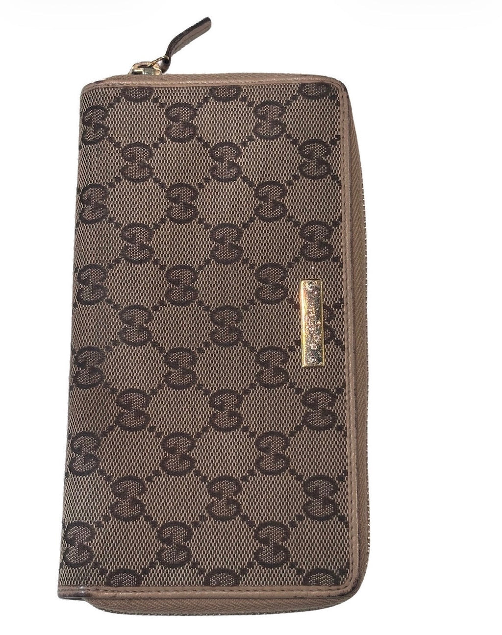 GUCCI GG SUPREME VINTAGE MONOGRAM ZIP-AROUND WALLET