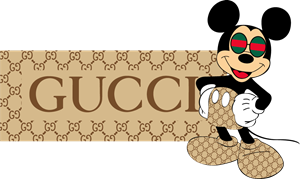 GUCCI X Disney Rhyton Mickey Mouse Leather Trainers