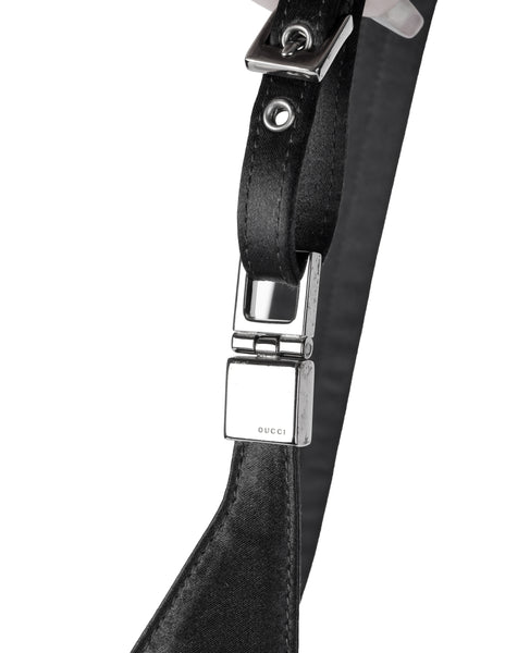 GUCCI LEATHER & NYLON MINI WAIST BAG