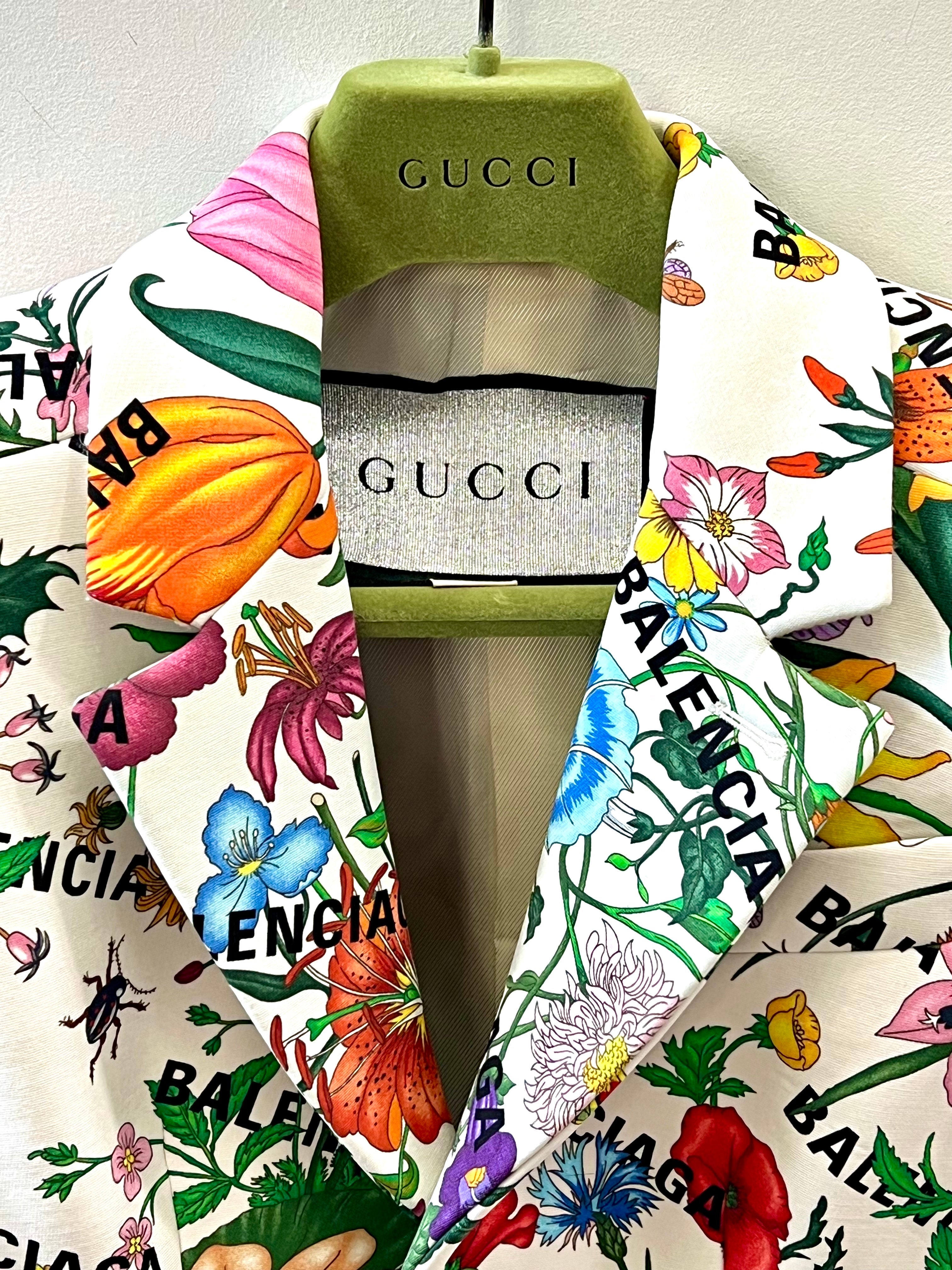 GUCCI X BALENCIAGA FLORAL THE HACKER PROJECT BLAZER