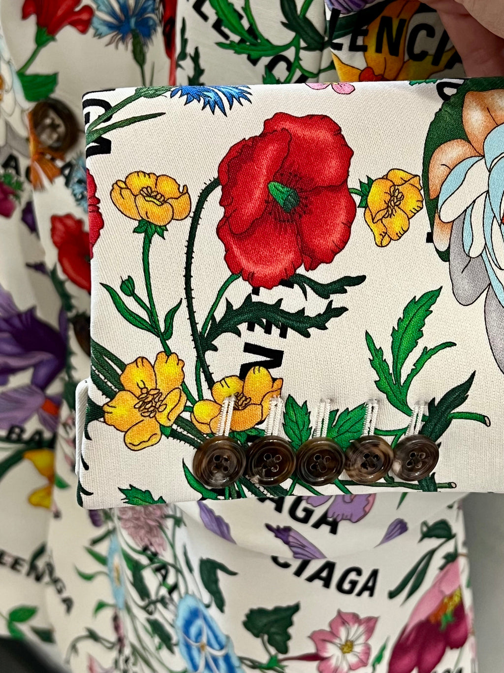 GUCCI X BALENCIAGA FLORAL THE HACKER PROJECT BLAZER