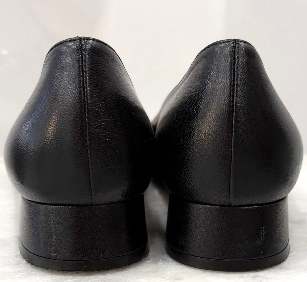 GUCCI BABY BIT HORSEBIT CALFSKIN LEATHER PUMPS