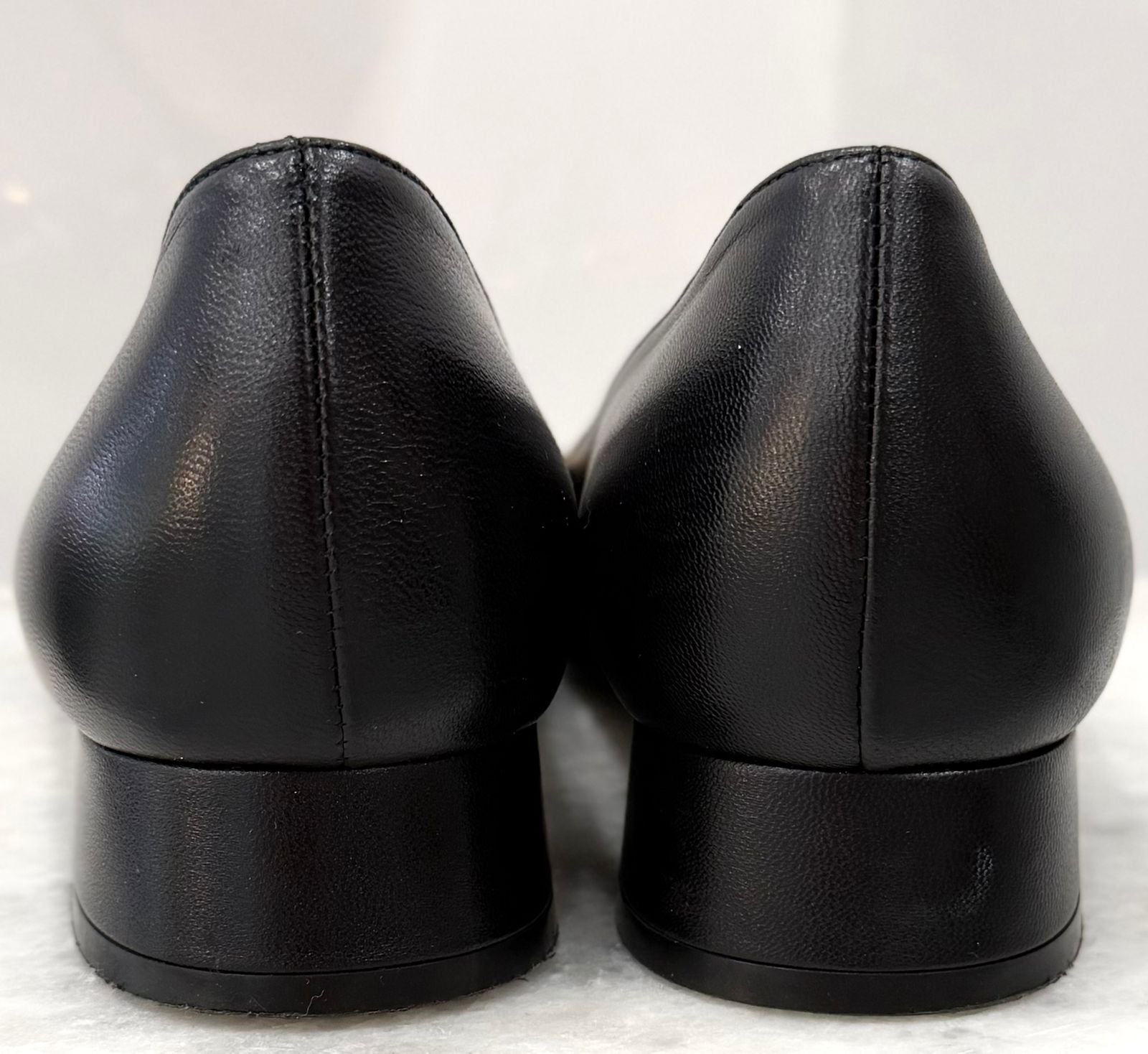 GUCCI BABY BIT HORSEBIT CALFSKIN LEATHER PUMPS