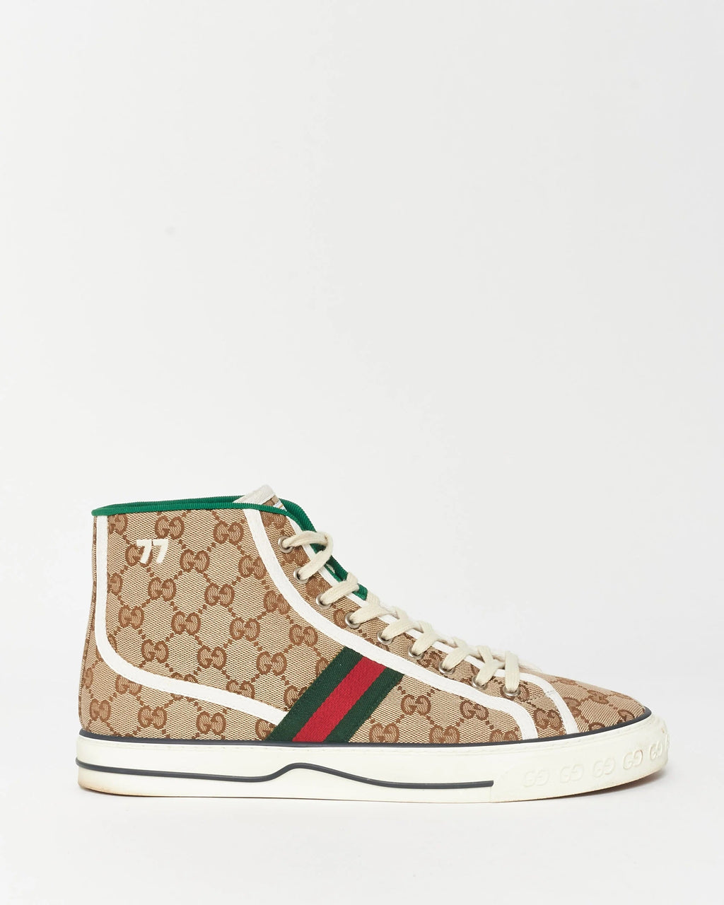GUCCI GG CANVAS TENNIS 1977 HIGH-TOP SNEAKERS