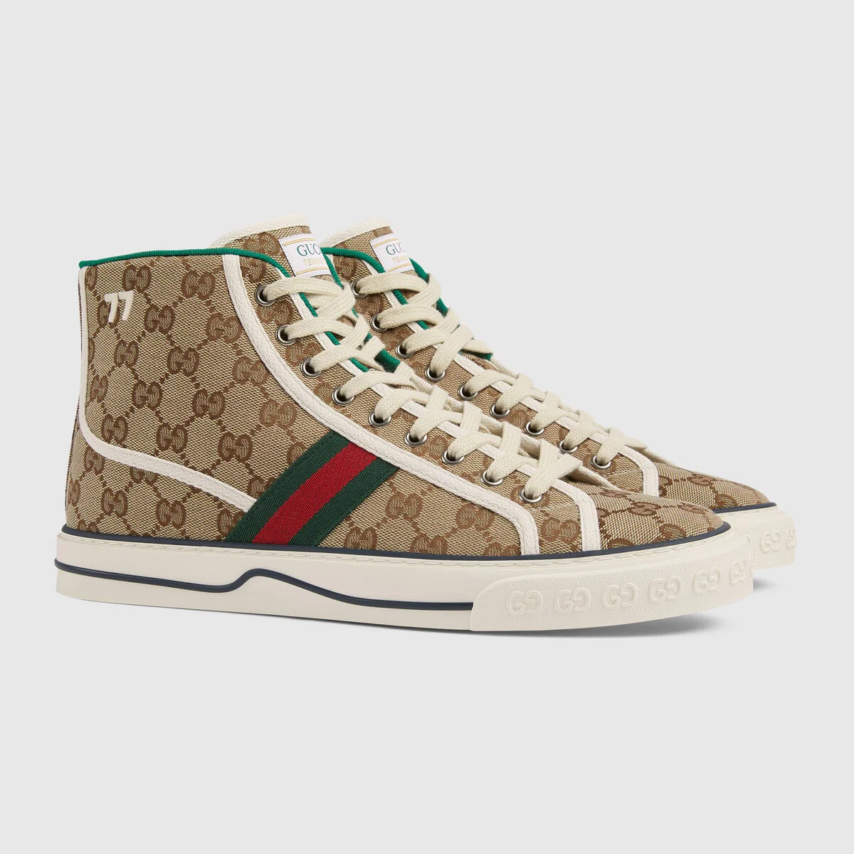 GUCCI GG CANVAS TENNIS 1977 HIGH-TOP SNEAKERS