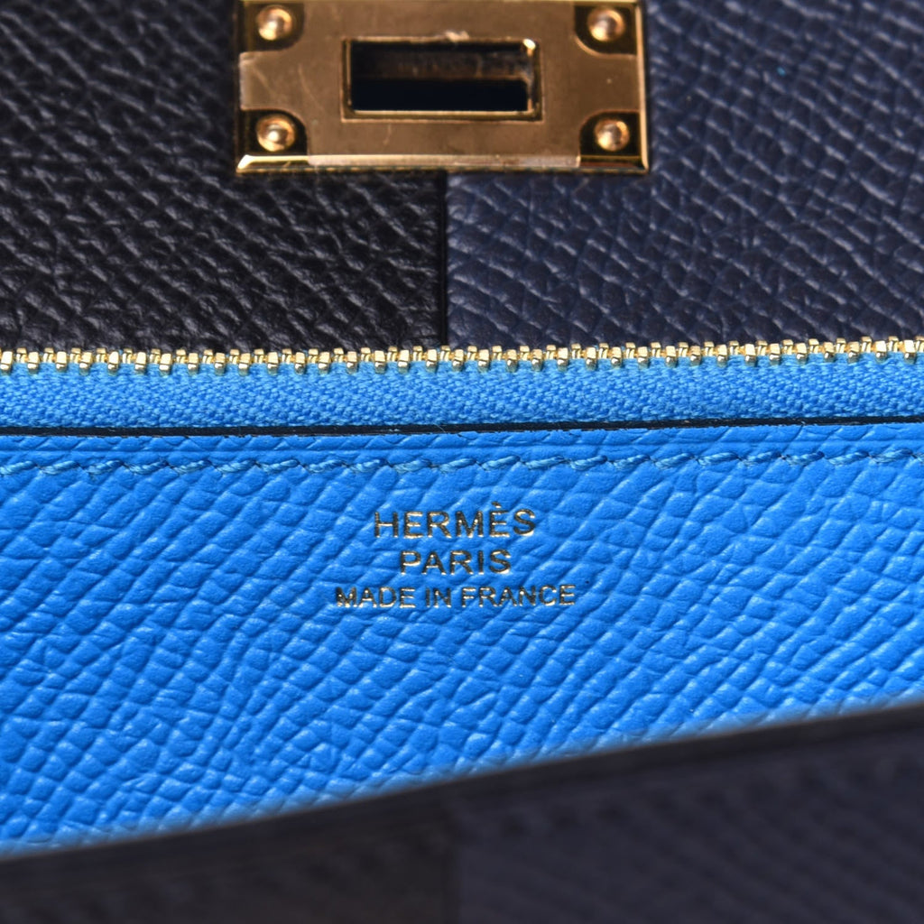 HERMÈS KELLY CASAQUE BICOLOR EPSOM TOGO LEATHER CROSSBODY