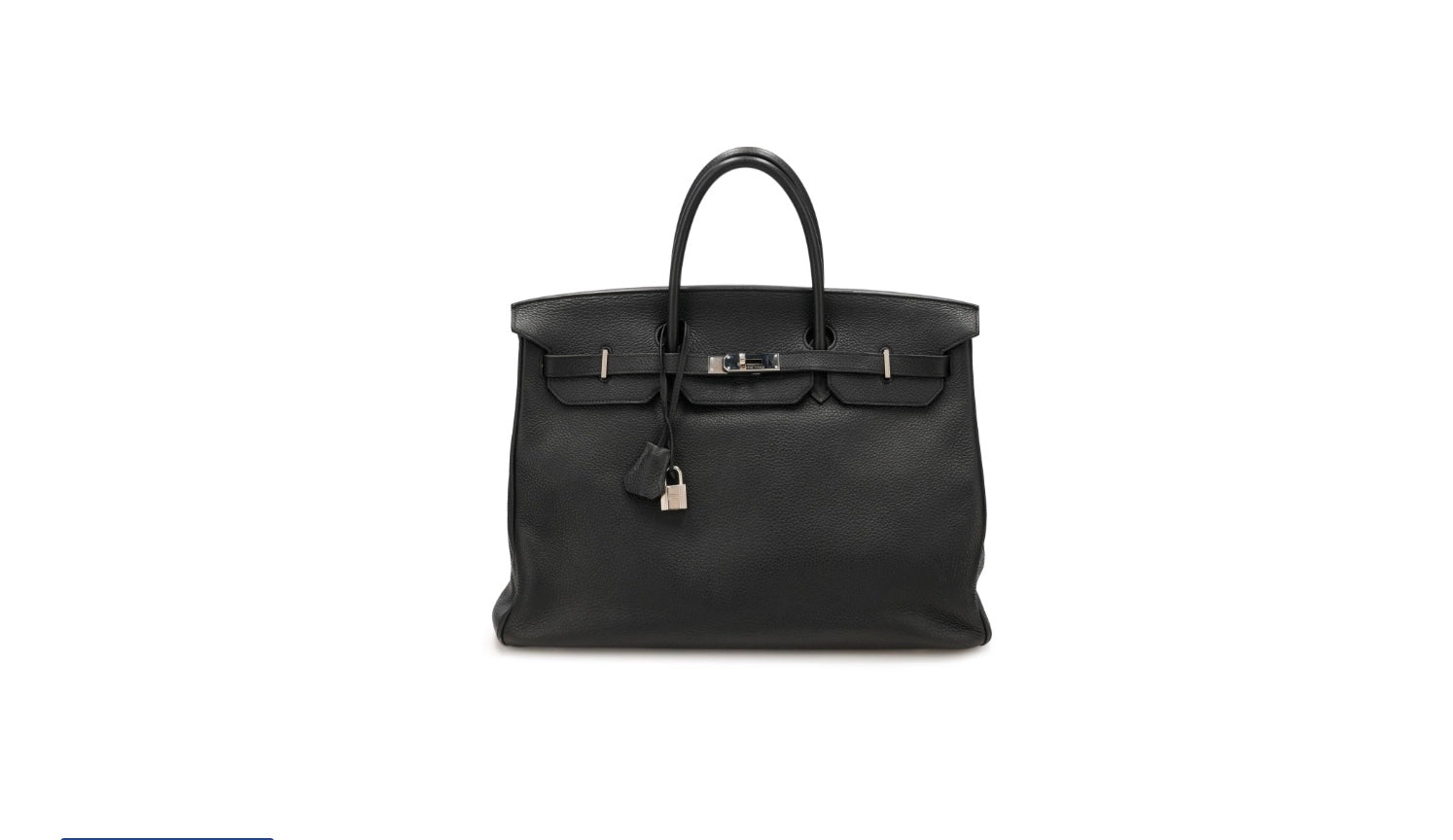 HERMÈS BIRKIN 40 CLEMENCE LEATHER PALLADIUM HARDWARE