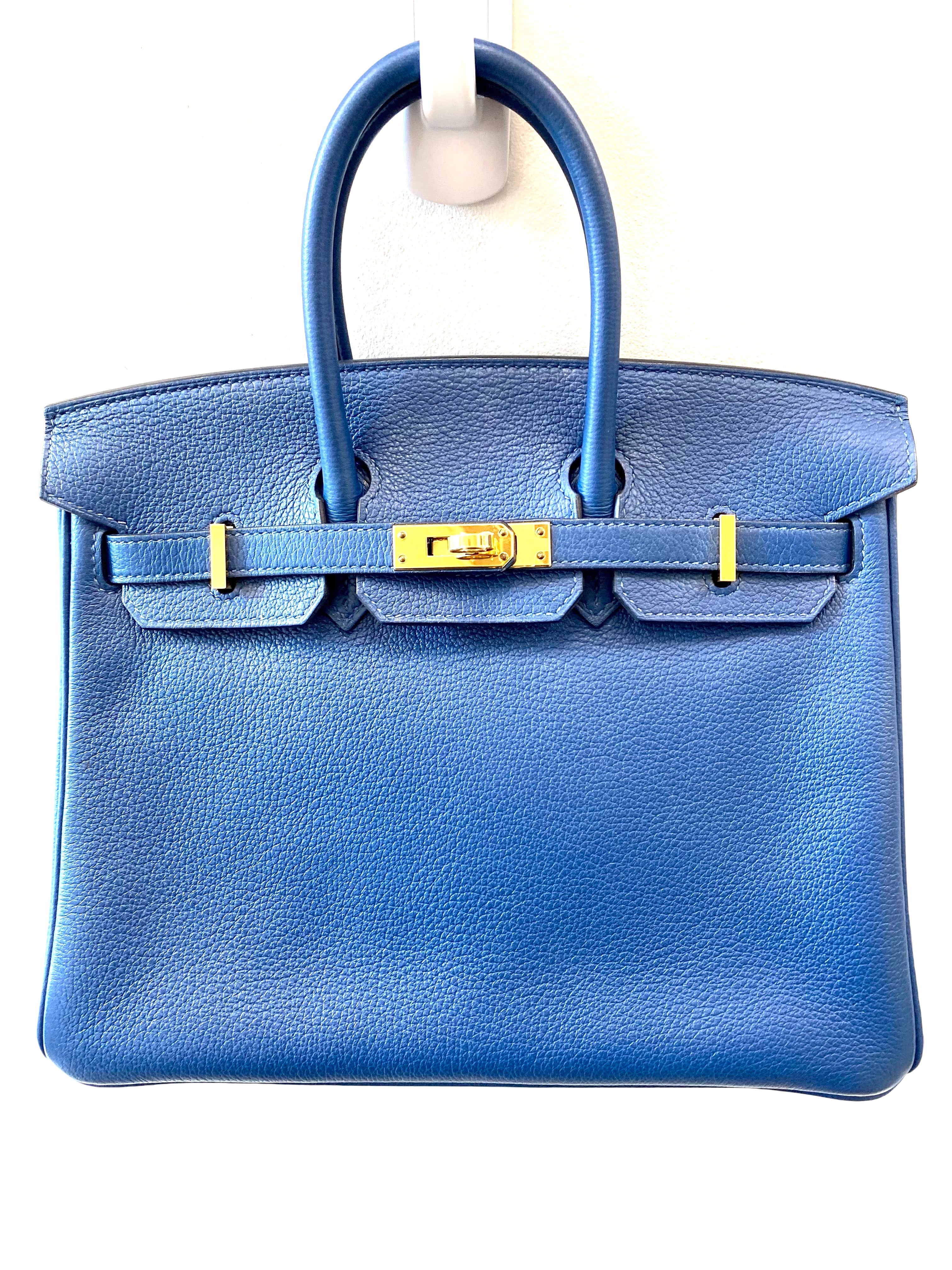 HERMÈS BIRKIN 25 TOGO LEATHER GOLD HARDWARE HANDBAG
